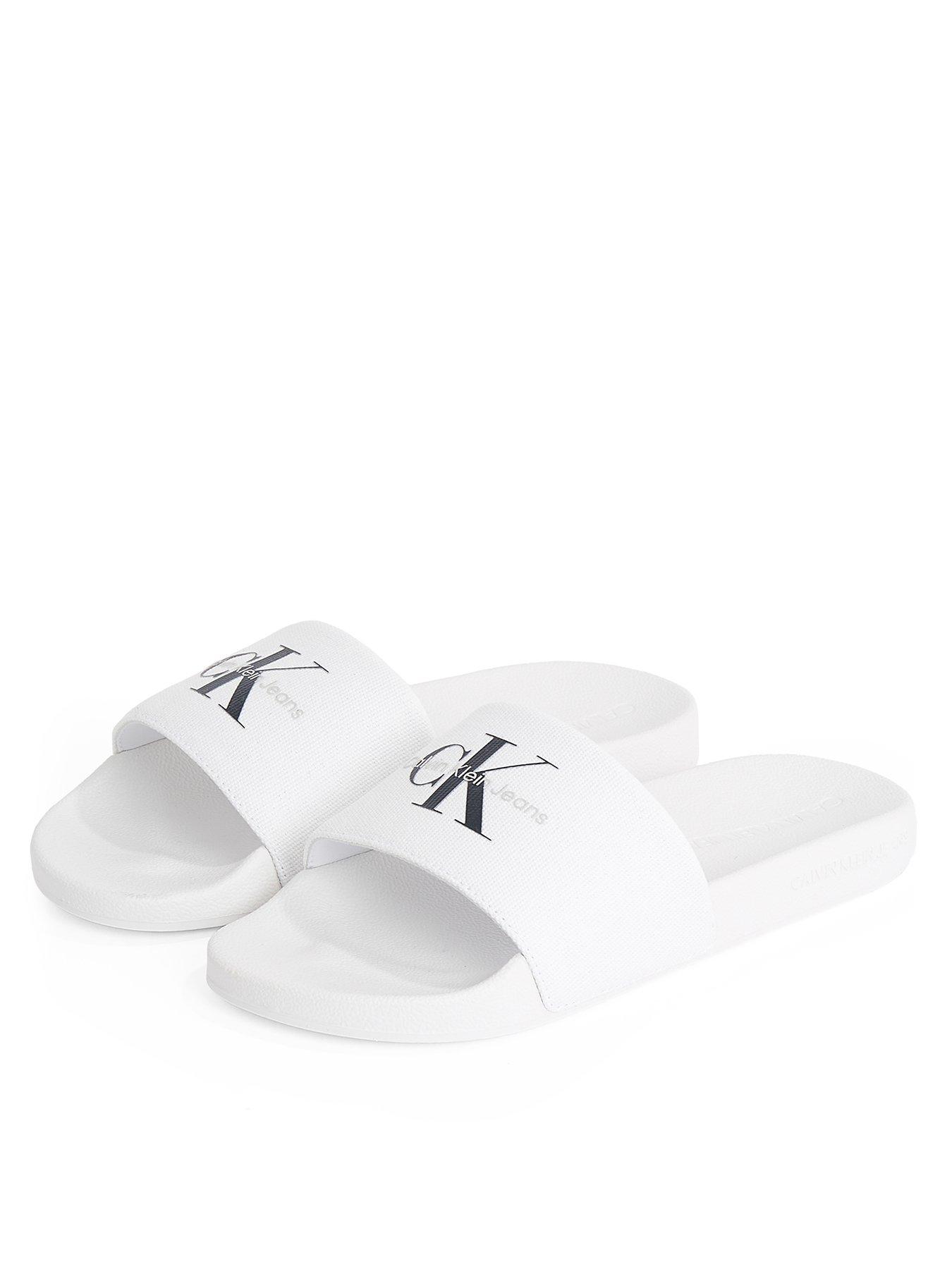 undefined Monogram Slide - White