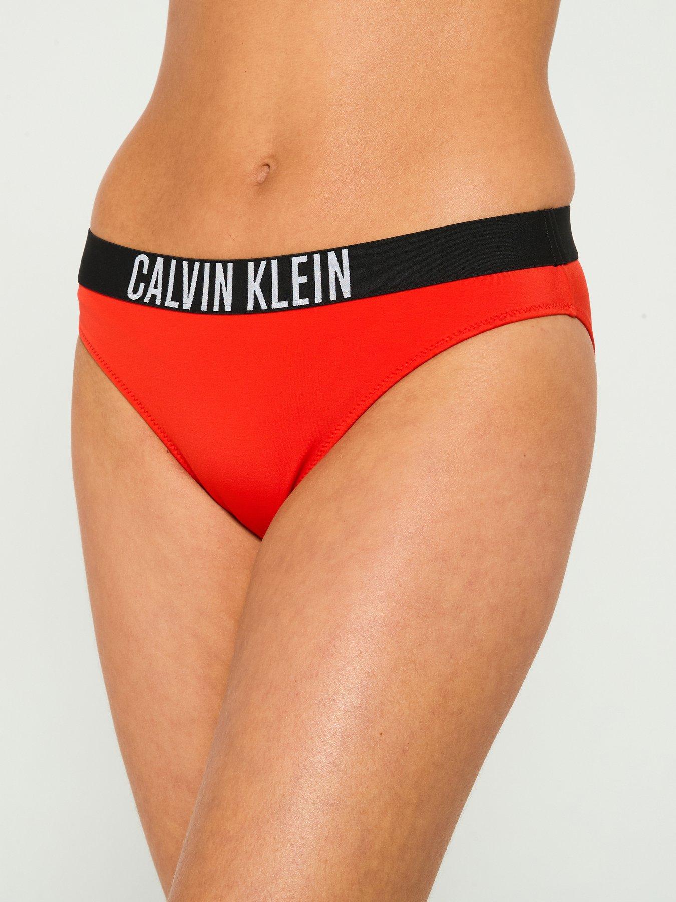 undefined Logo Waistband Bikini Brief - Red
