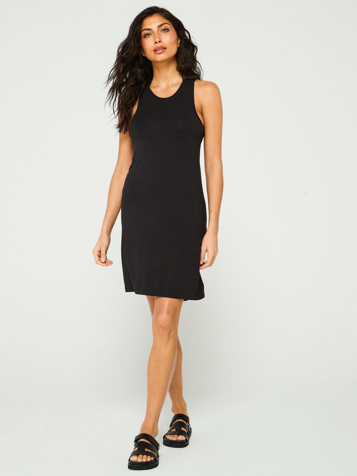 undefined Tank Mini Dress - Black