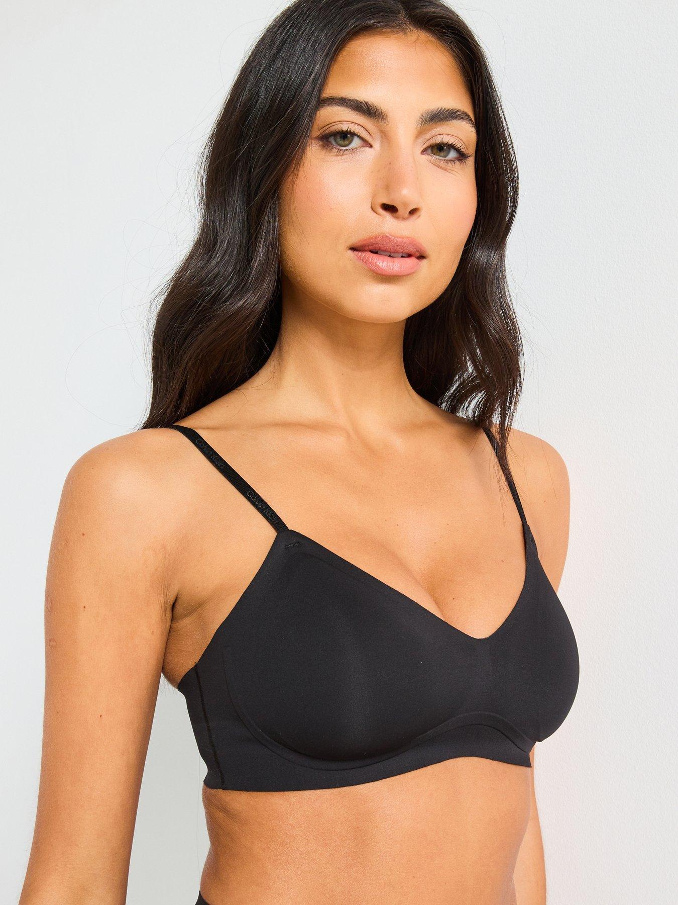 undefined Gel Wire Lightly Lined Bralette - Black