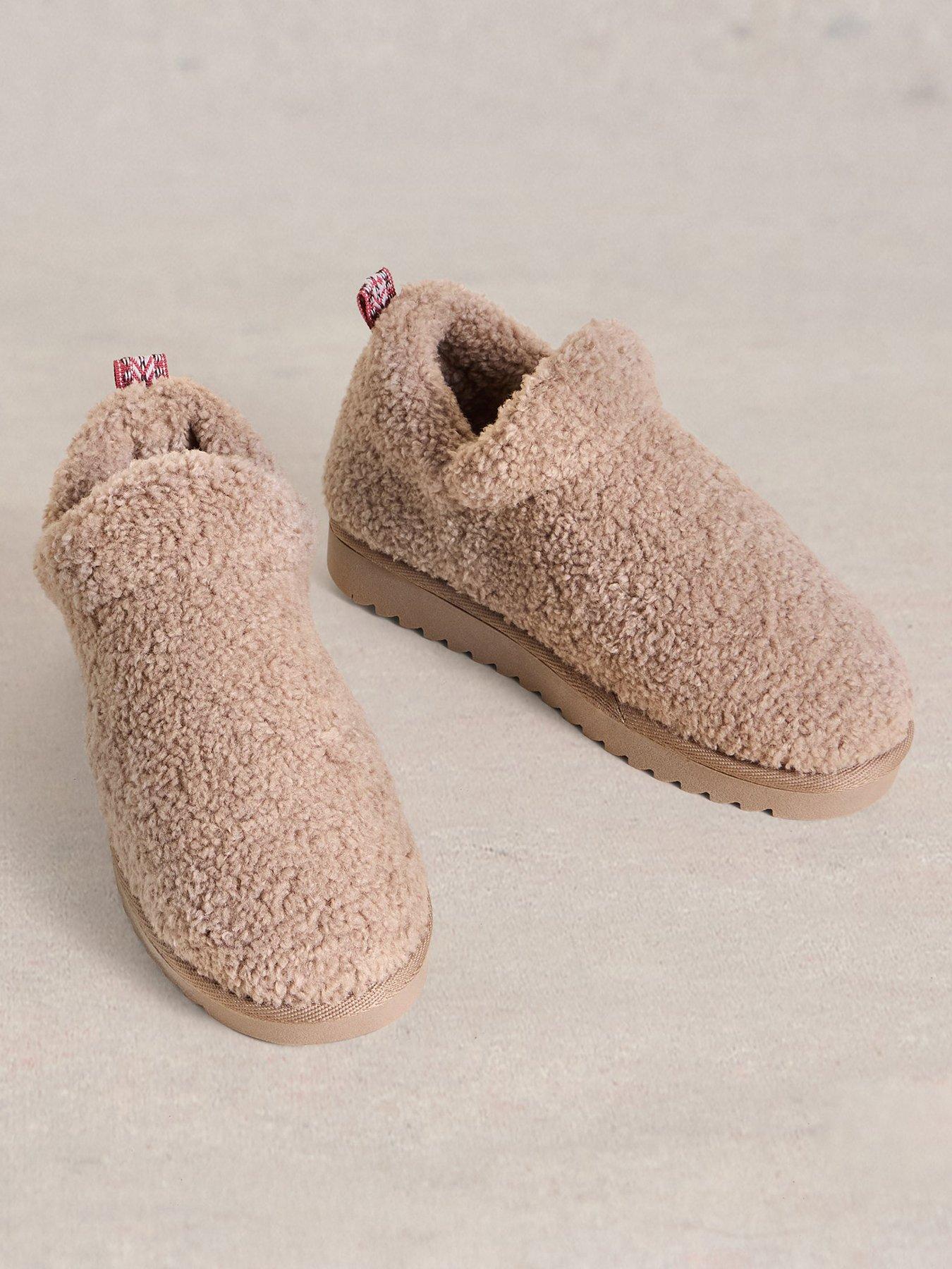 Image 2 of 4 of White Stuff Borg Slipper Bootie - Beige