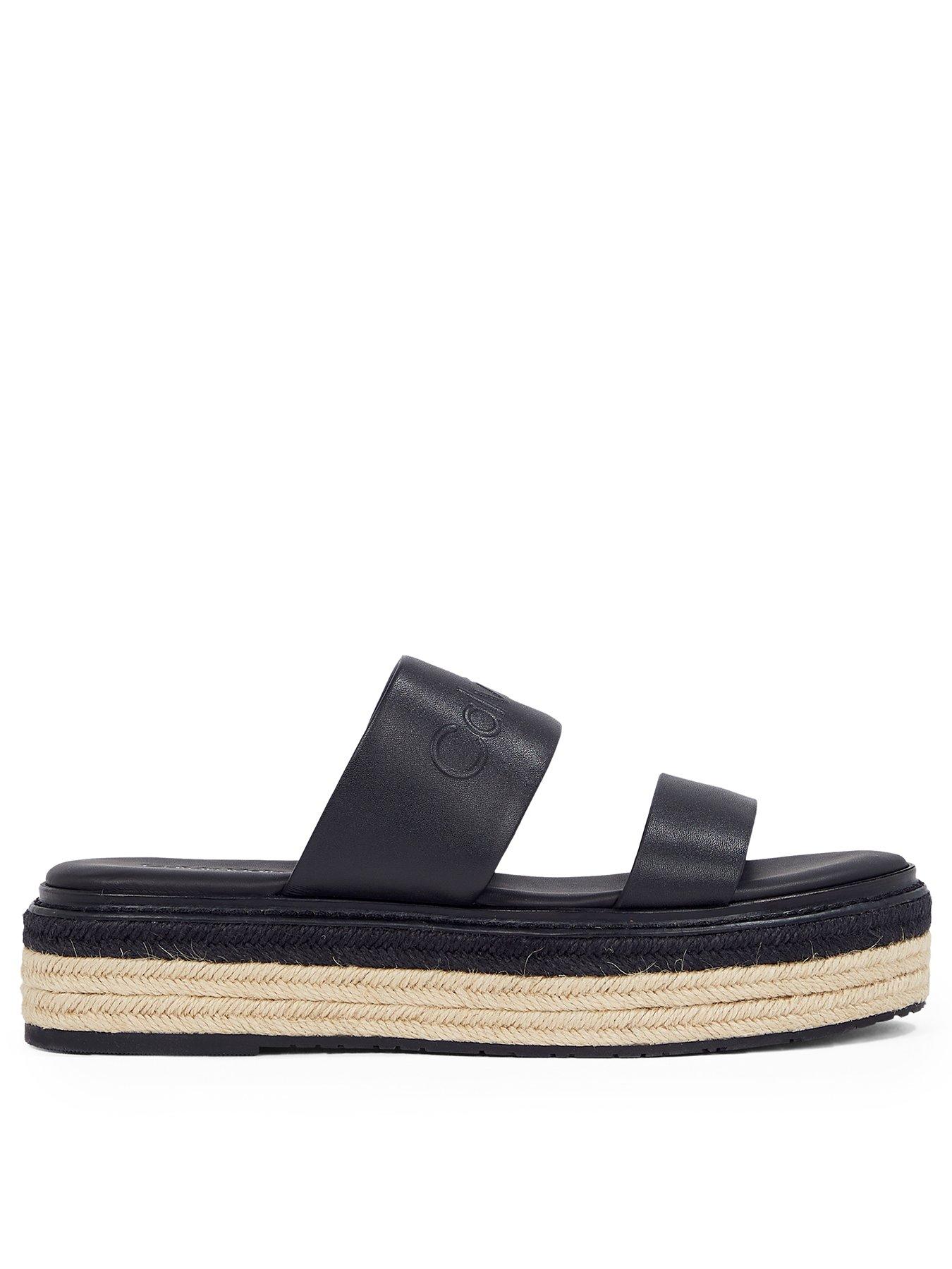 undefined Flatform Wedge Slide - Black