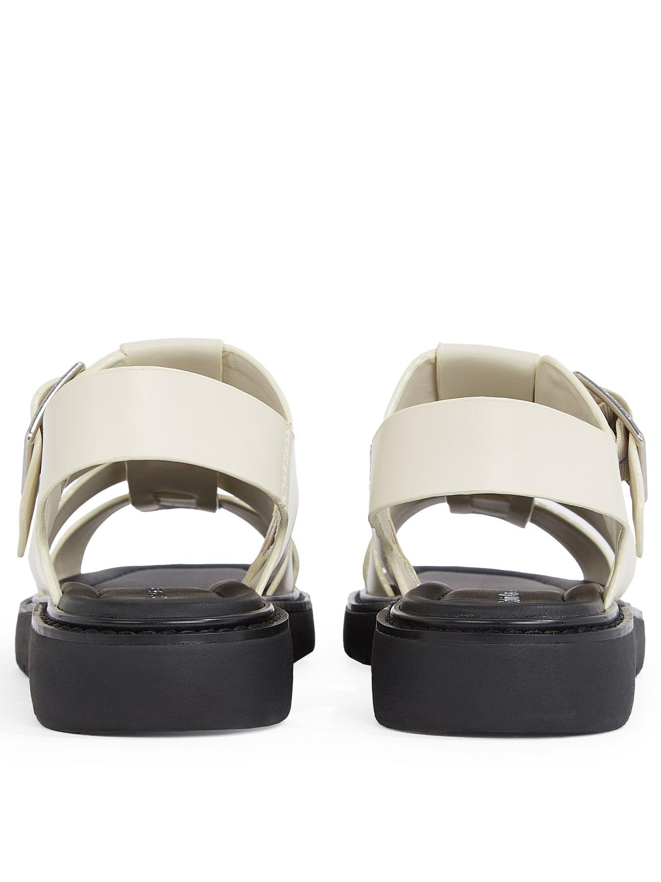 Image 3 of 5 of Calvin Klein Fisherman Strap Chunky Sandal - White