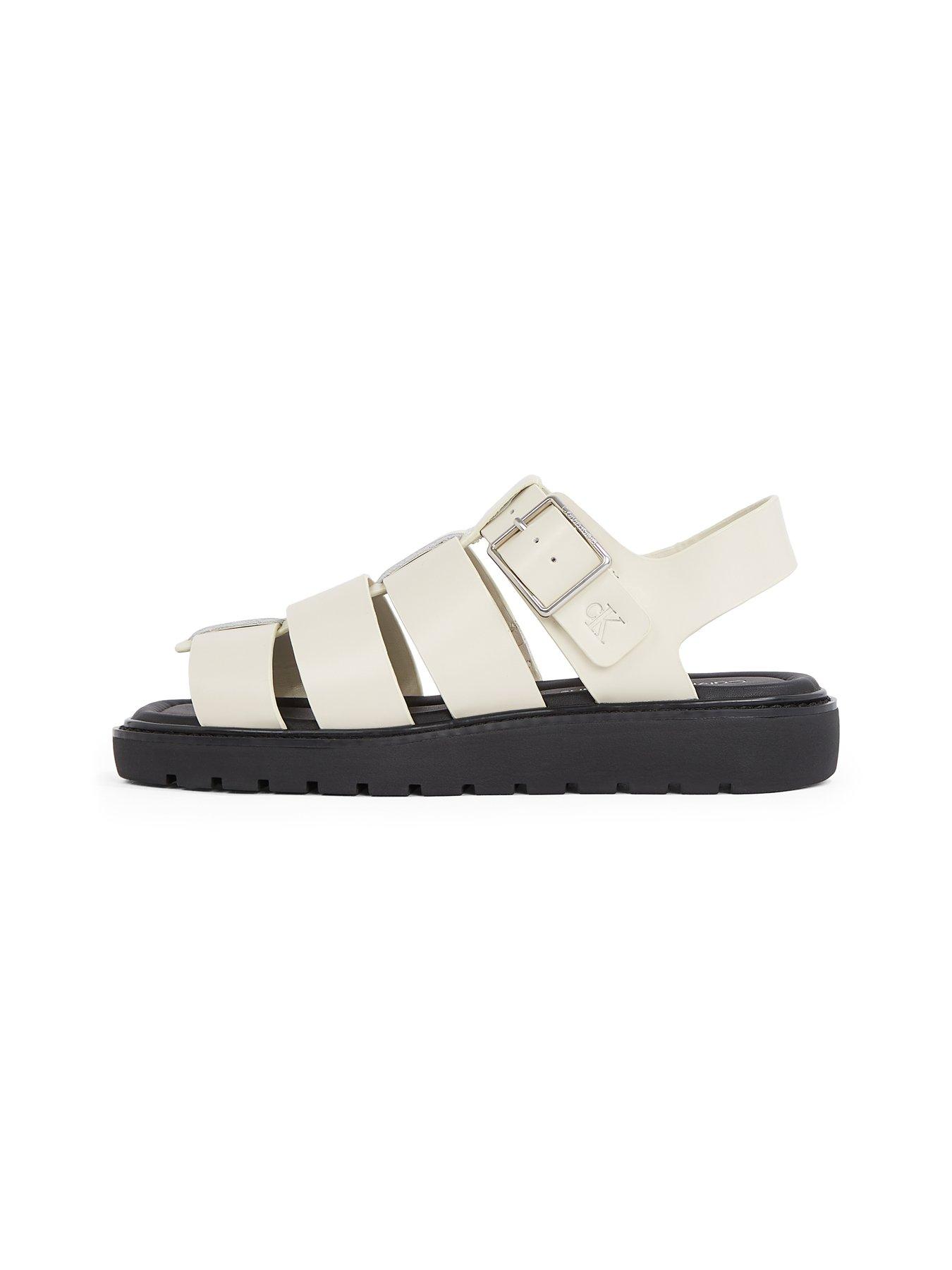 Image 5 of 5 of Calvin Klein Fisherman Strap Chunky Sandal - White