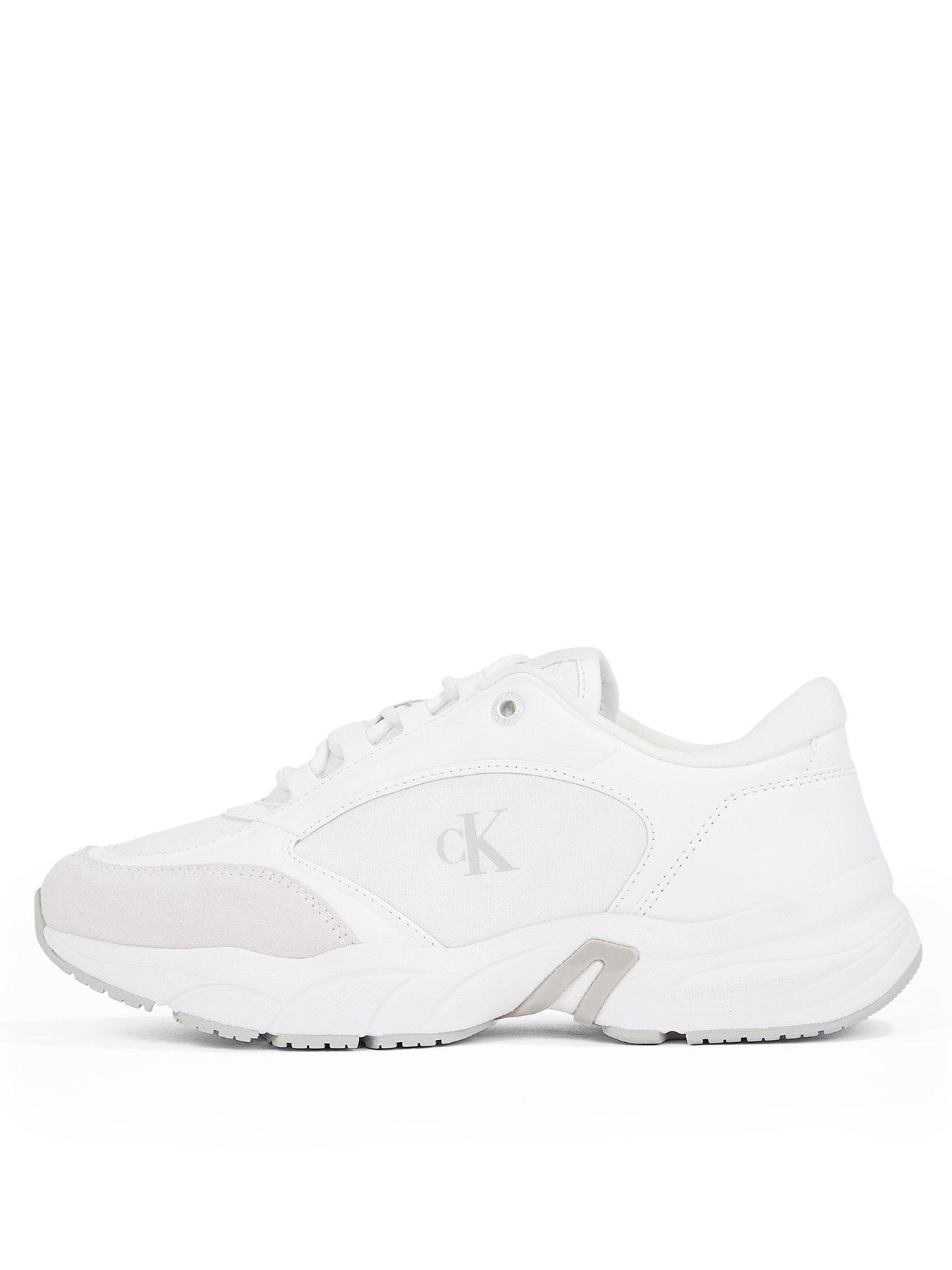 Calvin Klein Jeans Retro Tennis Trainers White Very