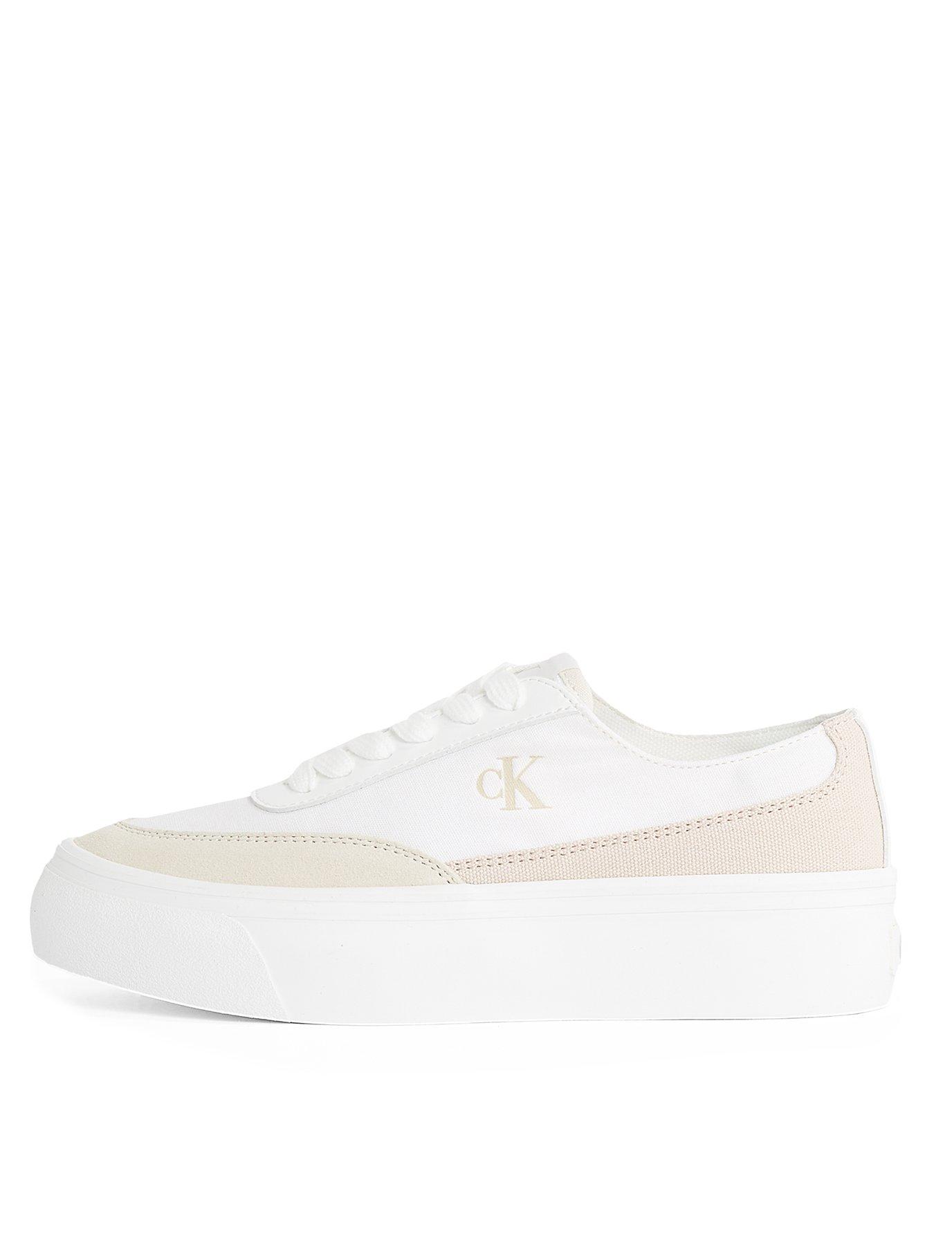 Calvin Klein Jeans Flarform Trainers White Very