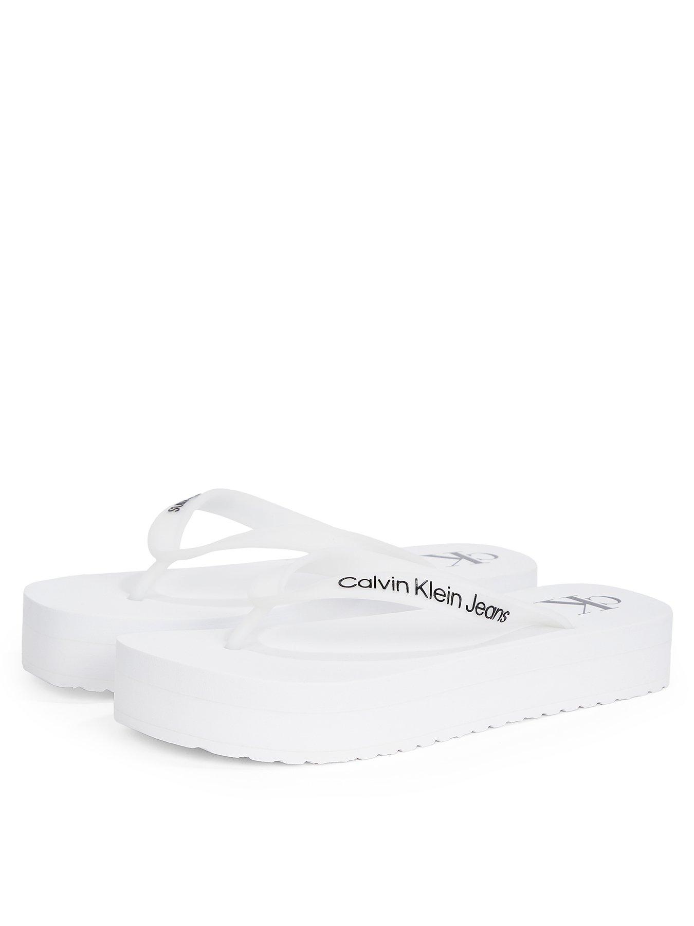 undefined Flatform Logo Flip-Flop - White