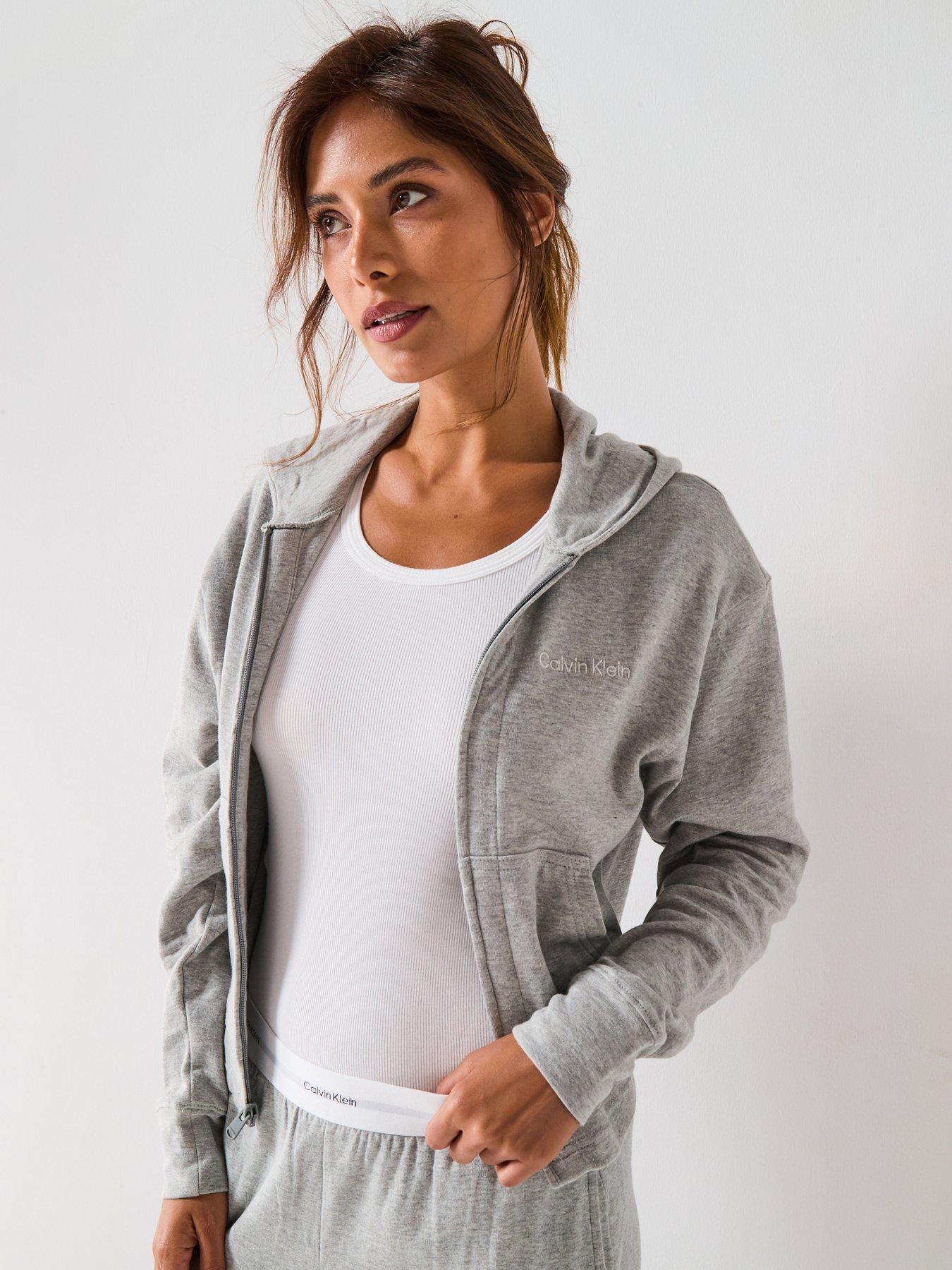 Calvin Klein Full Zip Hoodie - Grey