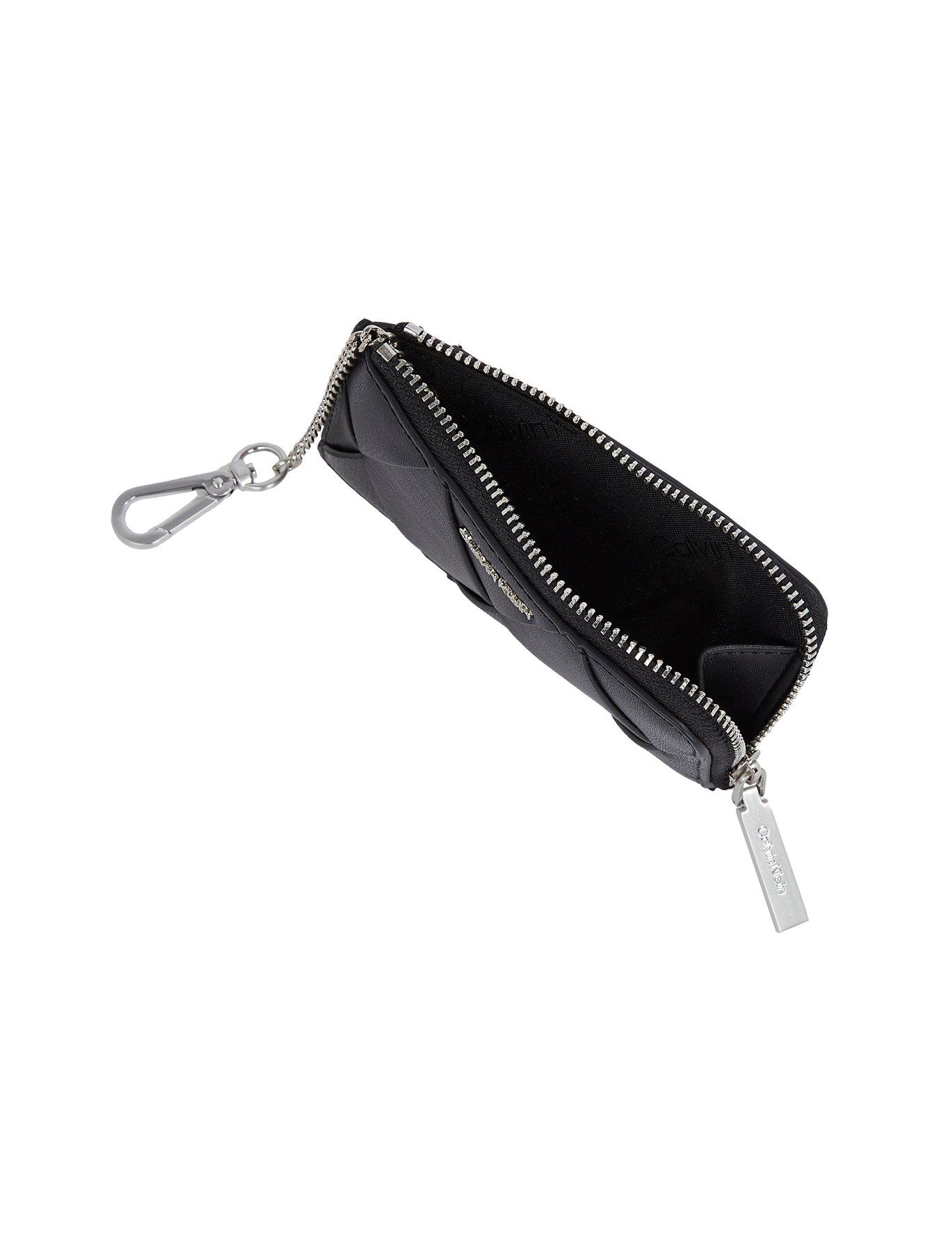 Image 3 of 4 of Calvin Klein Woven Zip Around Cardholder - Black