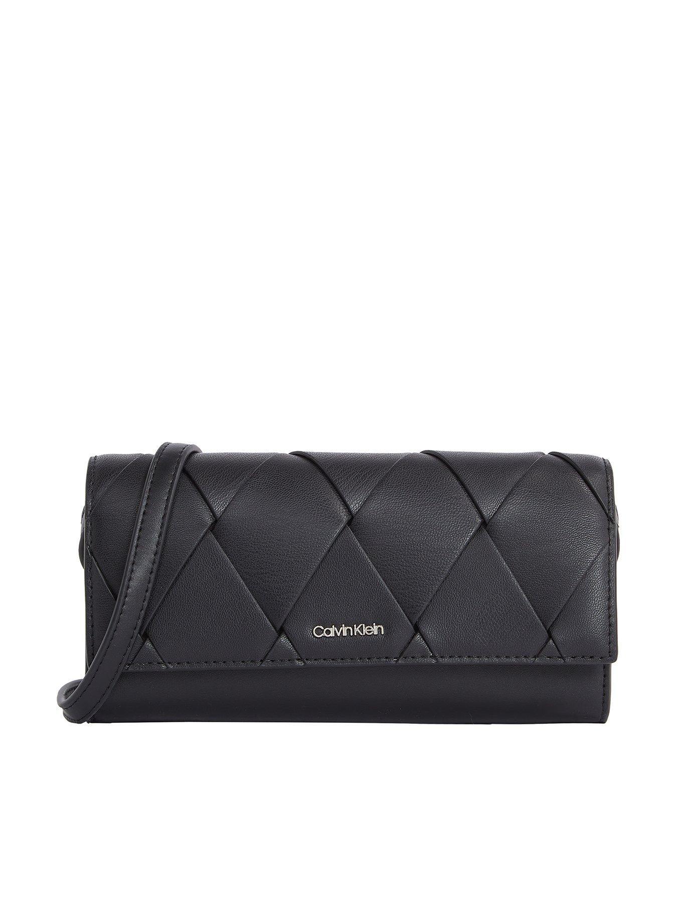 undefined Woven Convertible Wallet Bag - Black