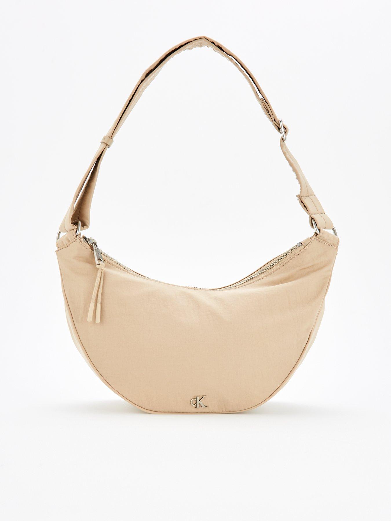 Image of Calvin Klein Jeans Nylon Sling Bag - Beige