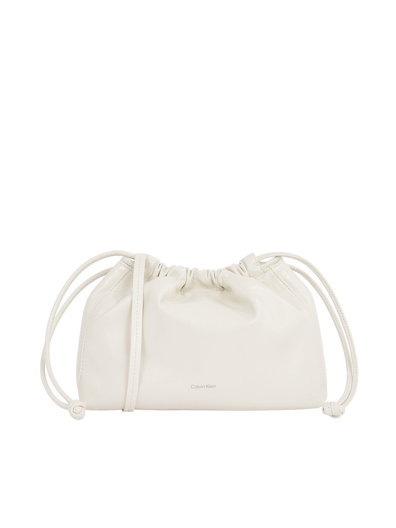undefined Drawstring Crossbody Bag - White