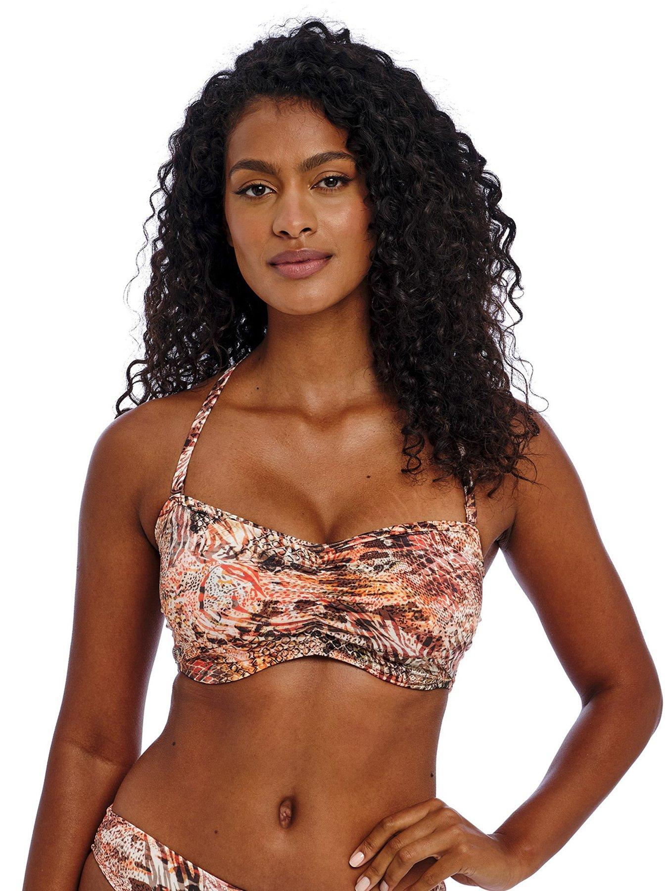 undefined Desert Cat Uw Bandeau Bikini Top - Multi
