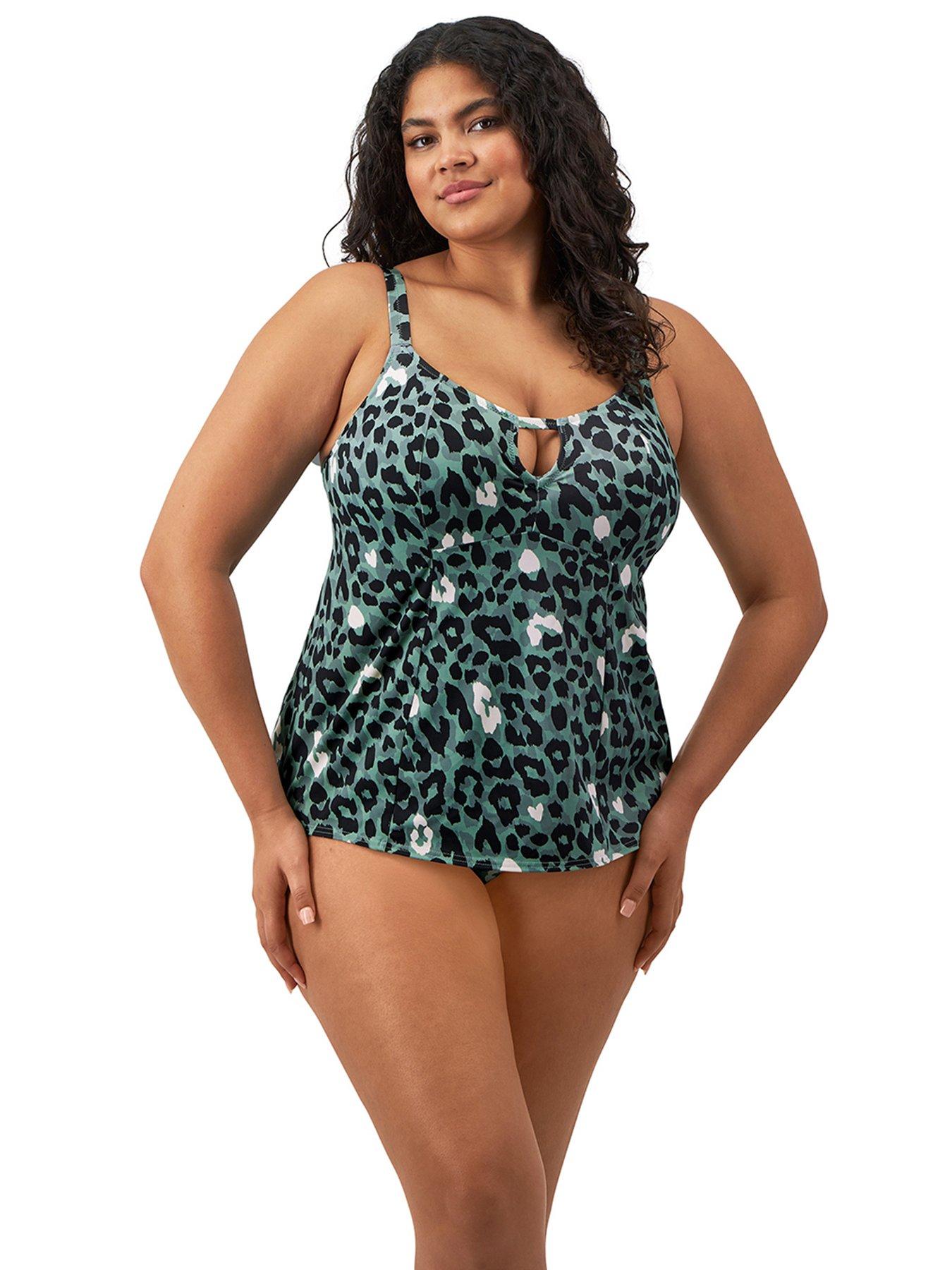 undefined Non Wired Moulded Tankini Top - Multi
