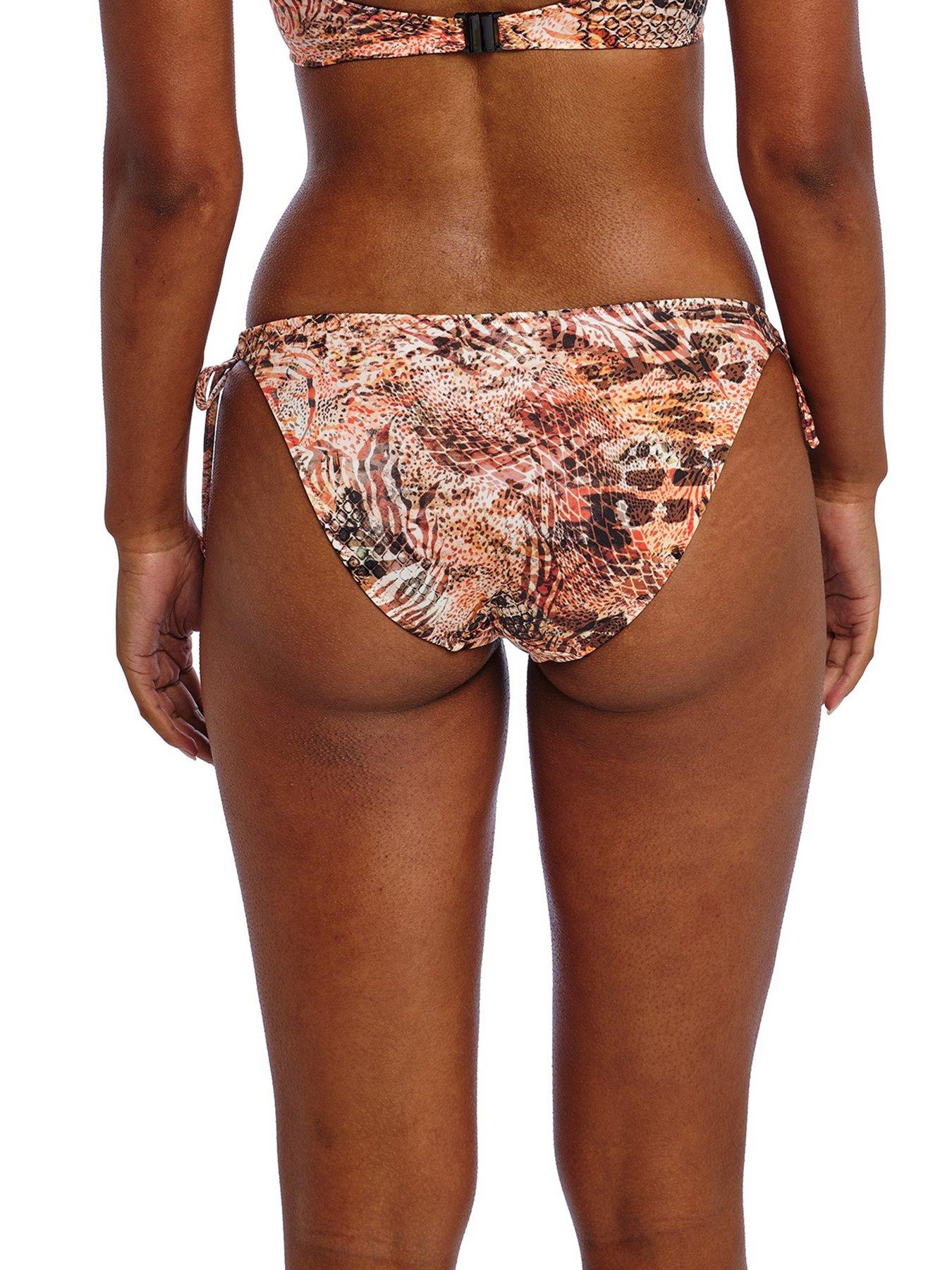 Image 2 of 3 of Freya Desert Cat Tie Side Bikini Brief - Multi
