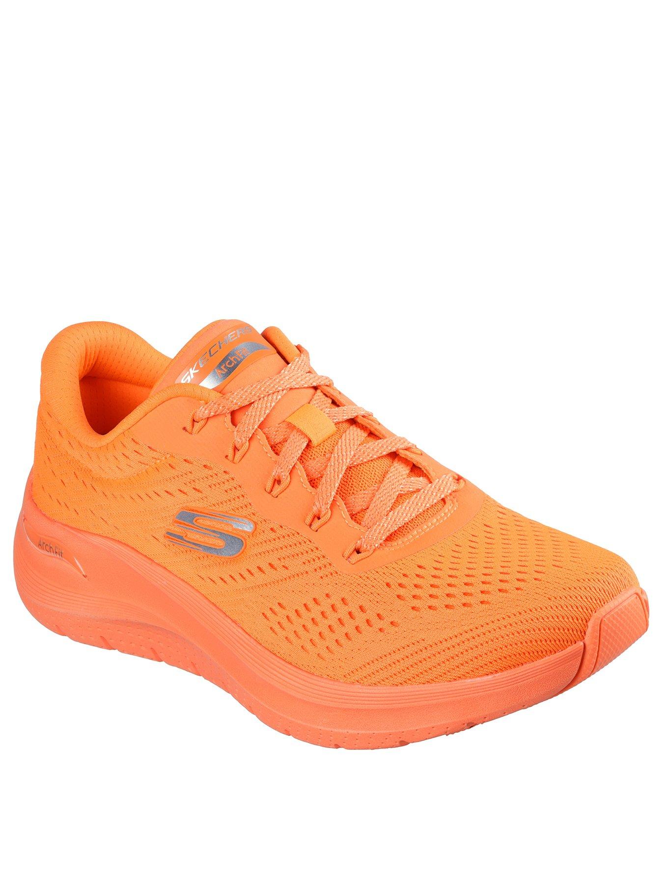 Red Shoes Skechers Ultra Flex Mens Orange Skechers Women Memory