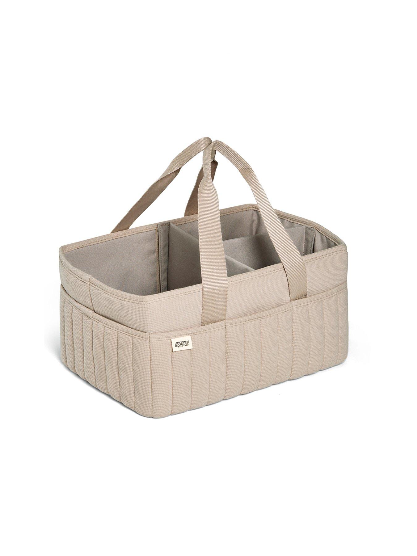 Image 2 of 7 of Mamas & Papas Nappy Caddy - Neutral Waffle