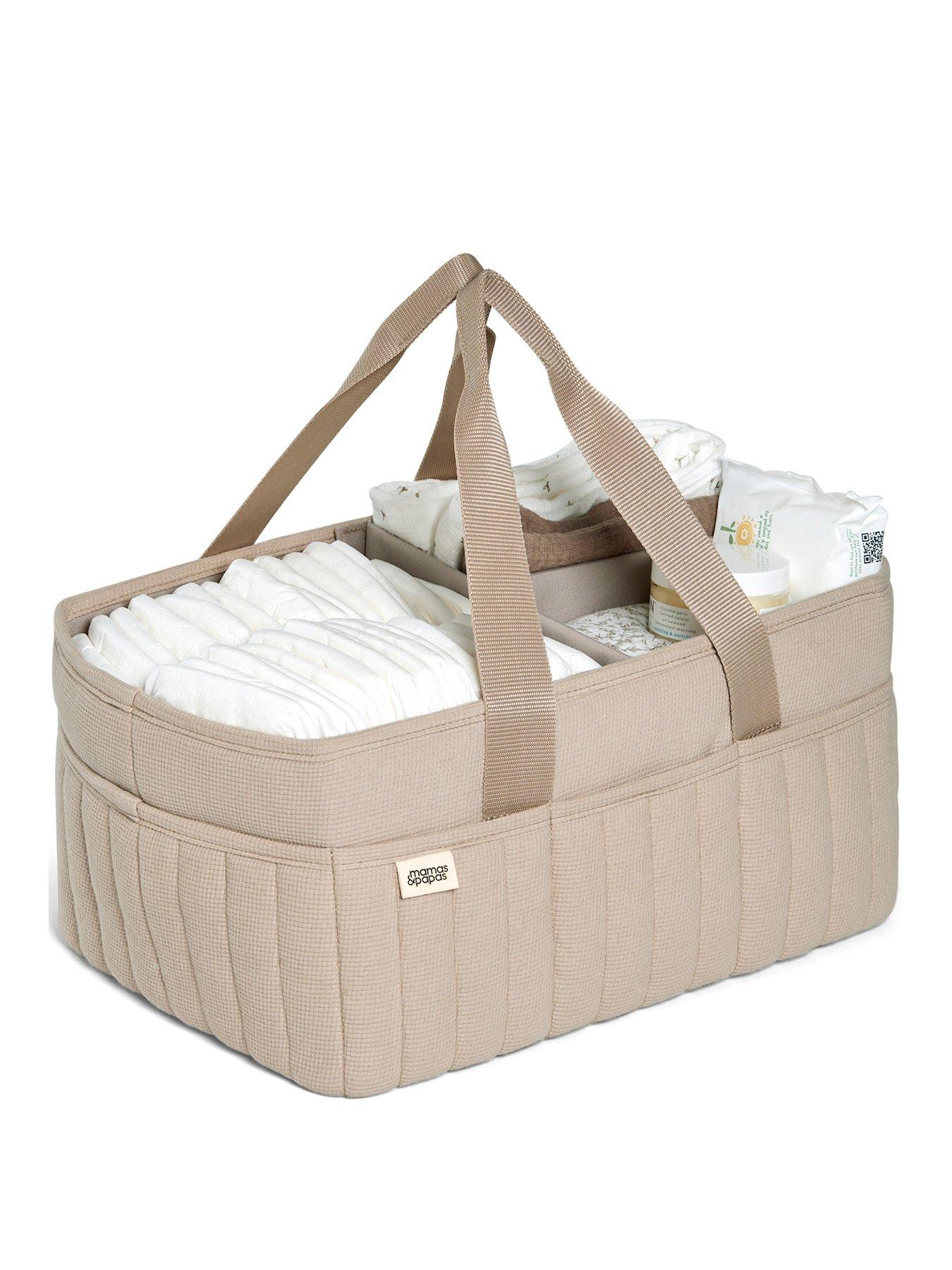 Image 3 of 7 of Mamas & Papas Nappy Caddy - Neutral Waffle