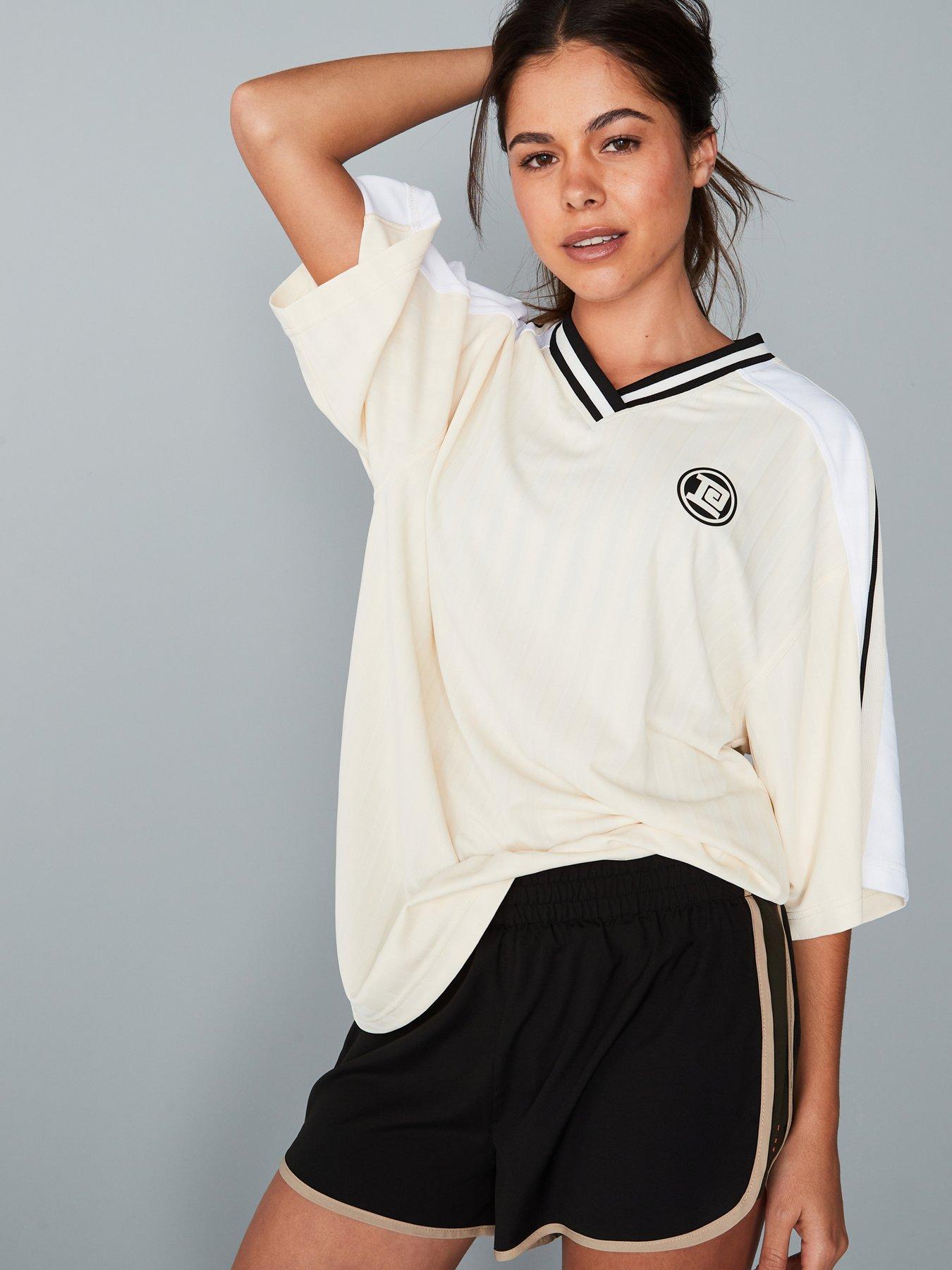 undefined Womens Training Detour T-Shirt - Off White