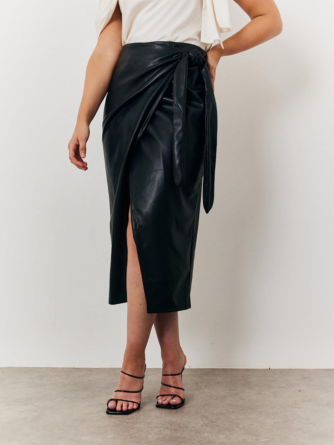 JSE Couture Black Mia Fake Wrap 33