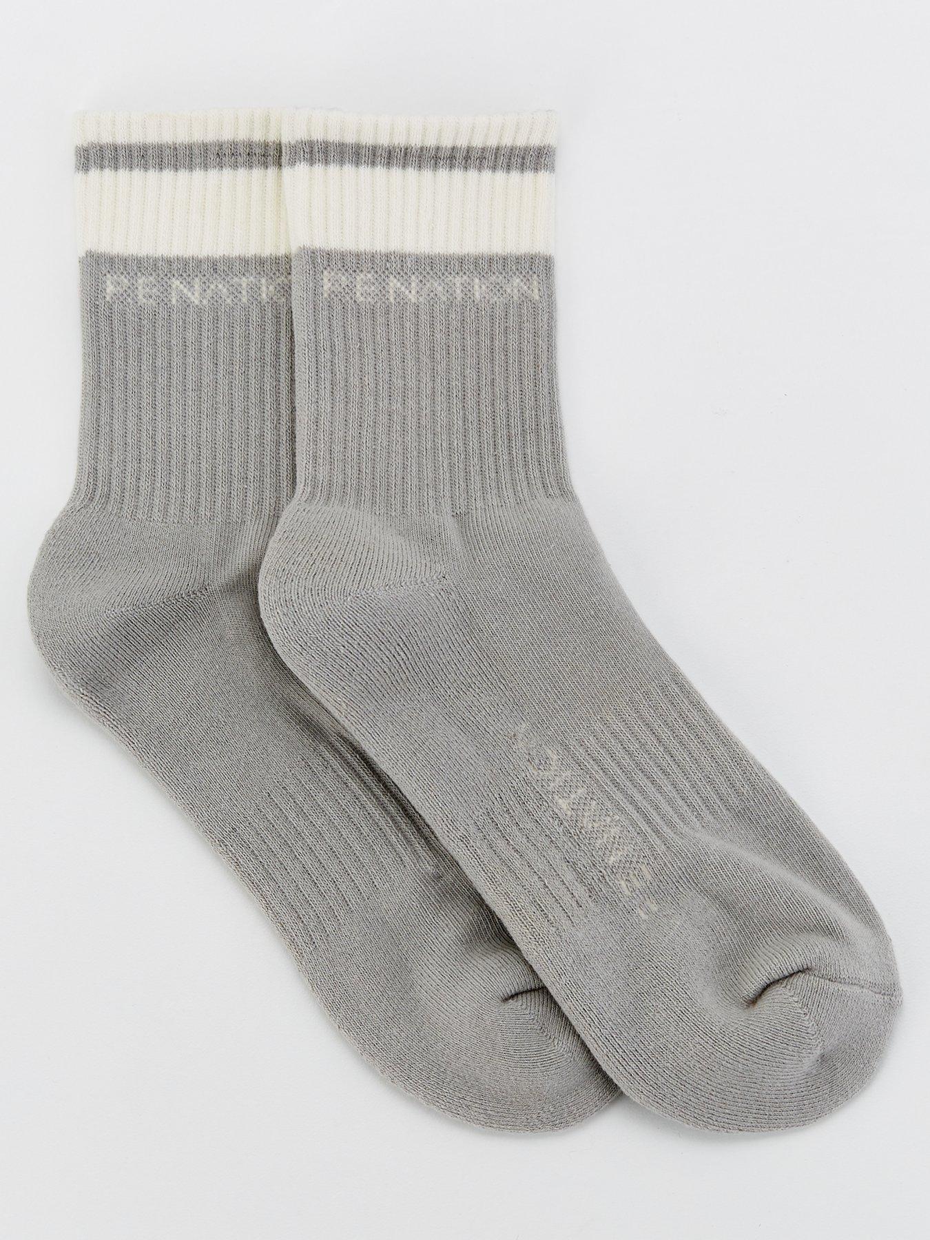 Image 2 of 4 of P.E Nation Womens Training Homage Socks - Grey