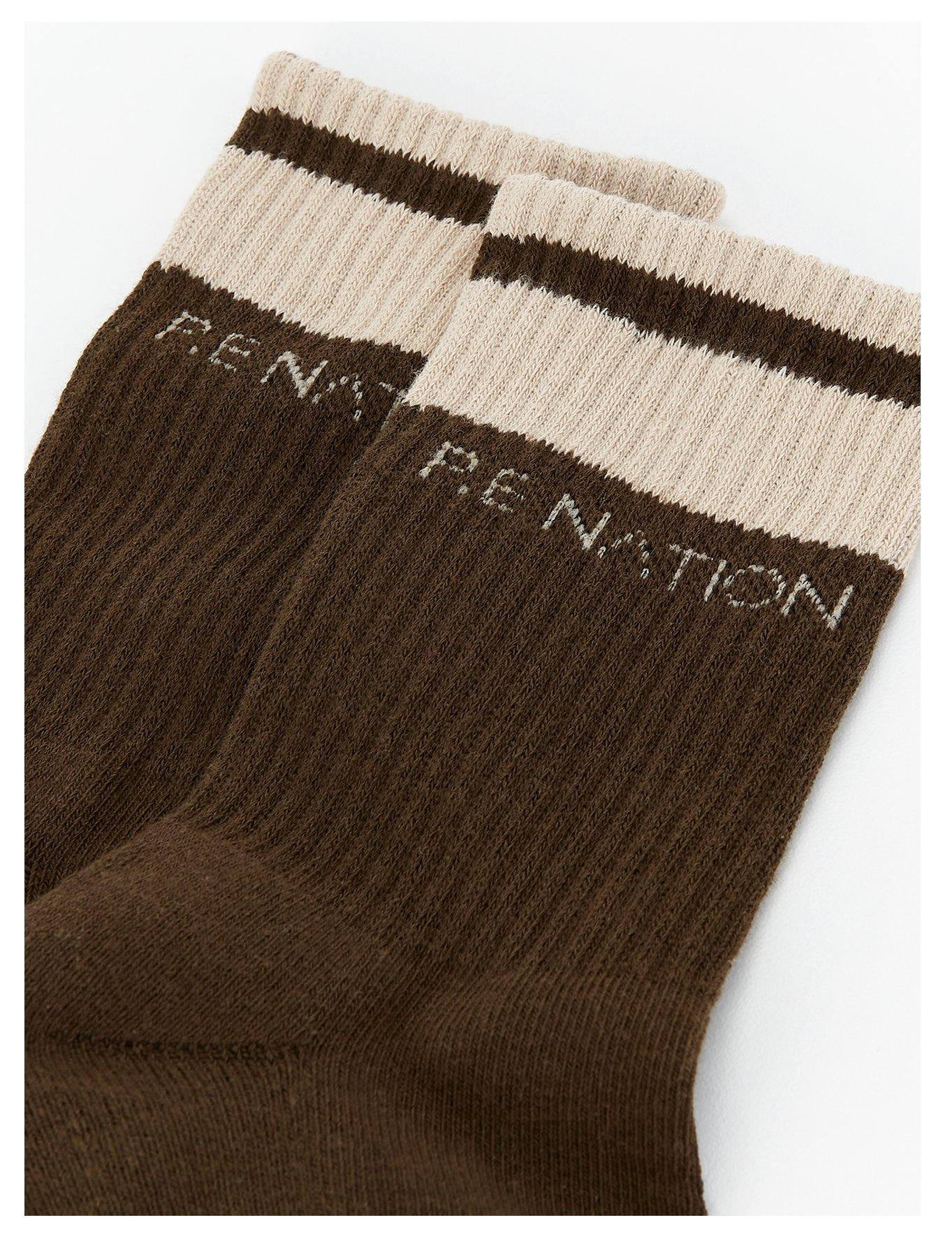 Image 3 of 4 of P.E Nation Womens Training Homage Socks - Khaki