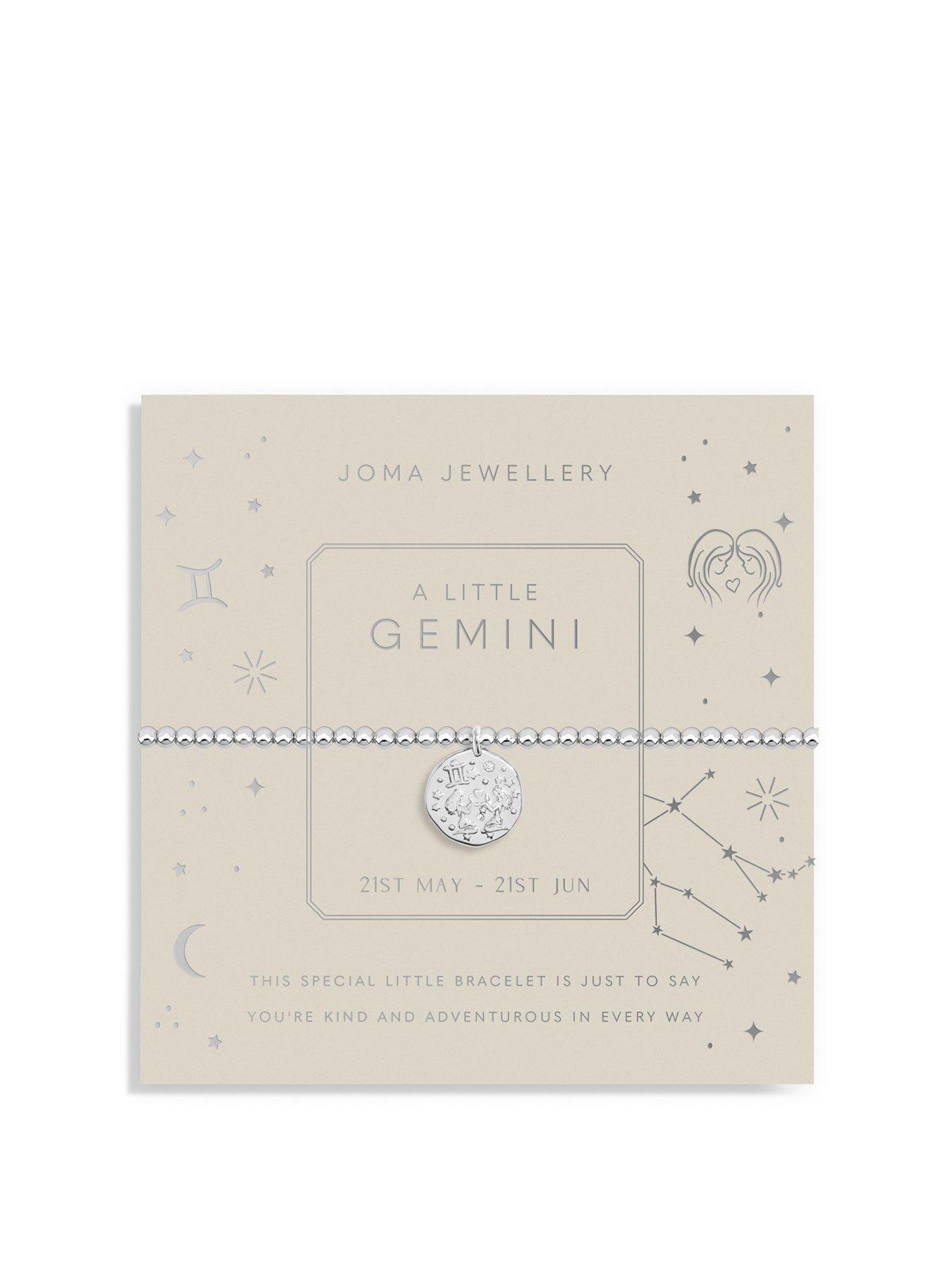 Joma Jewellery Star Sign A Little Bracelet In Silver Plating