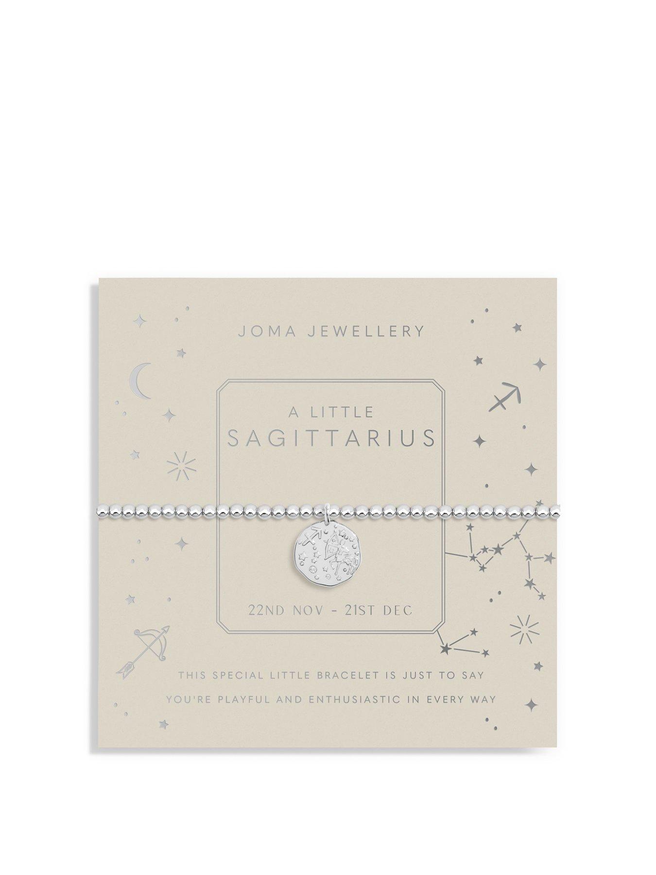 Joma Jewellery Star Sign A Little Bracelet In Silver Plating