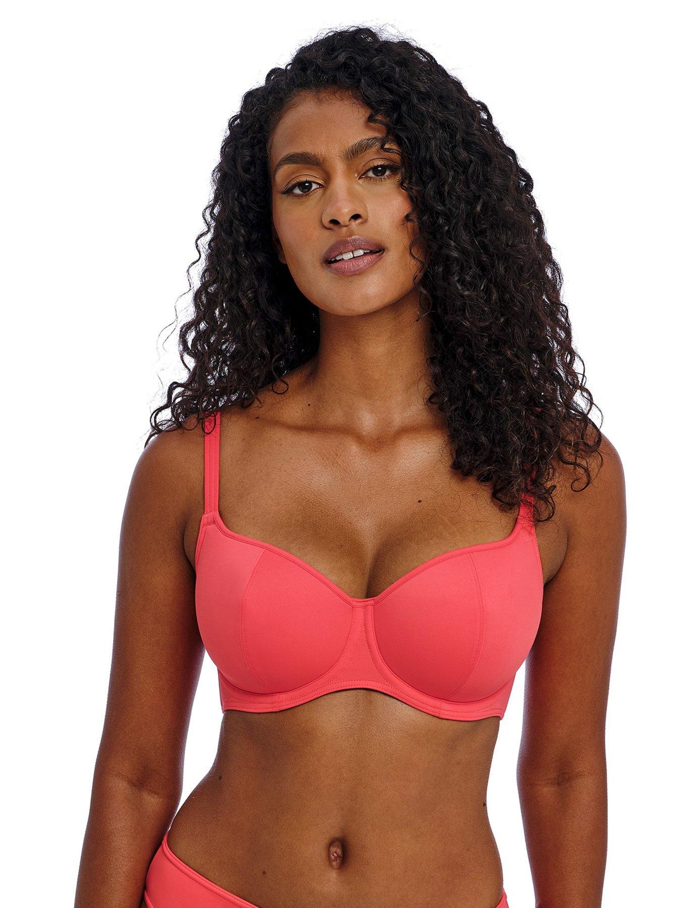 Freya Underwired Sweetheart Bikini Top, Orange, Size 30F, Women