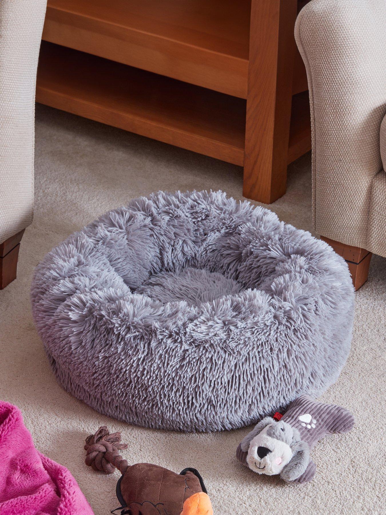 Zoon Calming Fur Bed - Grey