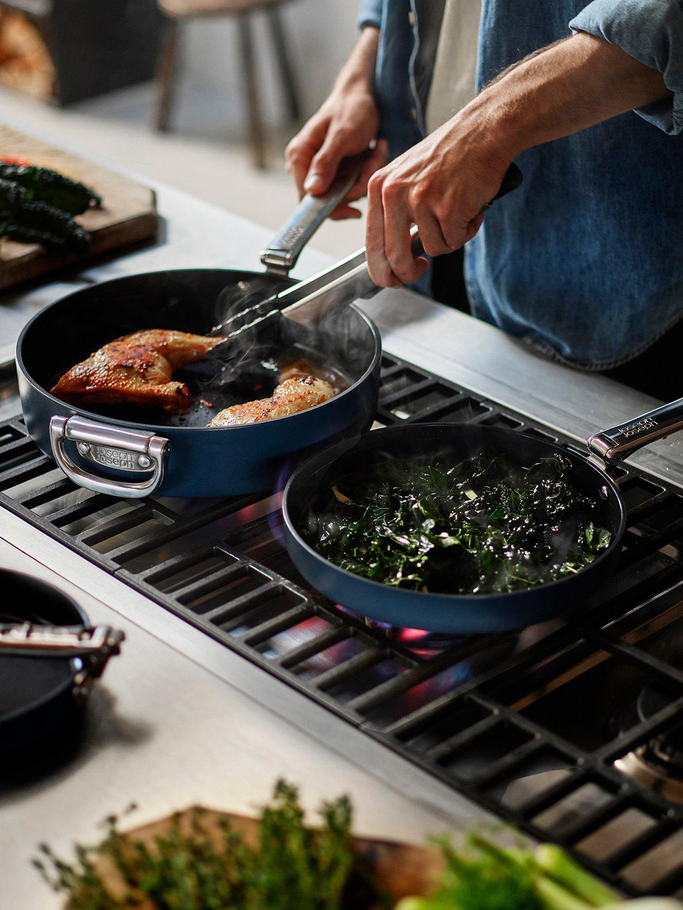 Product photograph of Joseph Joseph Space 24cm 9 5 N S Frying Pan from very.co.uk
