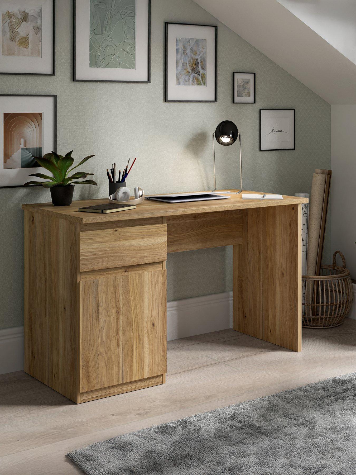 Image 1 of 8 of The Very Collection Lisson Desk - New Oak&nbsp;- FSC&reg; Certified