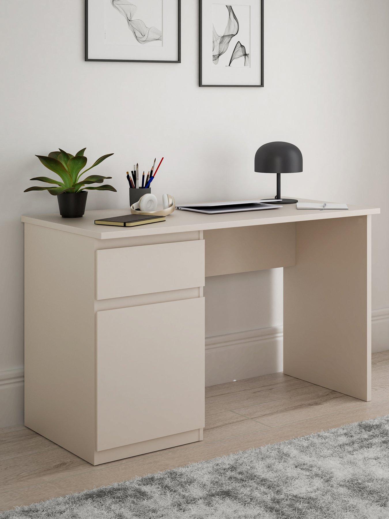 Product photograph of Very Home Lisson Desk - Oatmeal - Fsc Reg Certified from very.co.uk