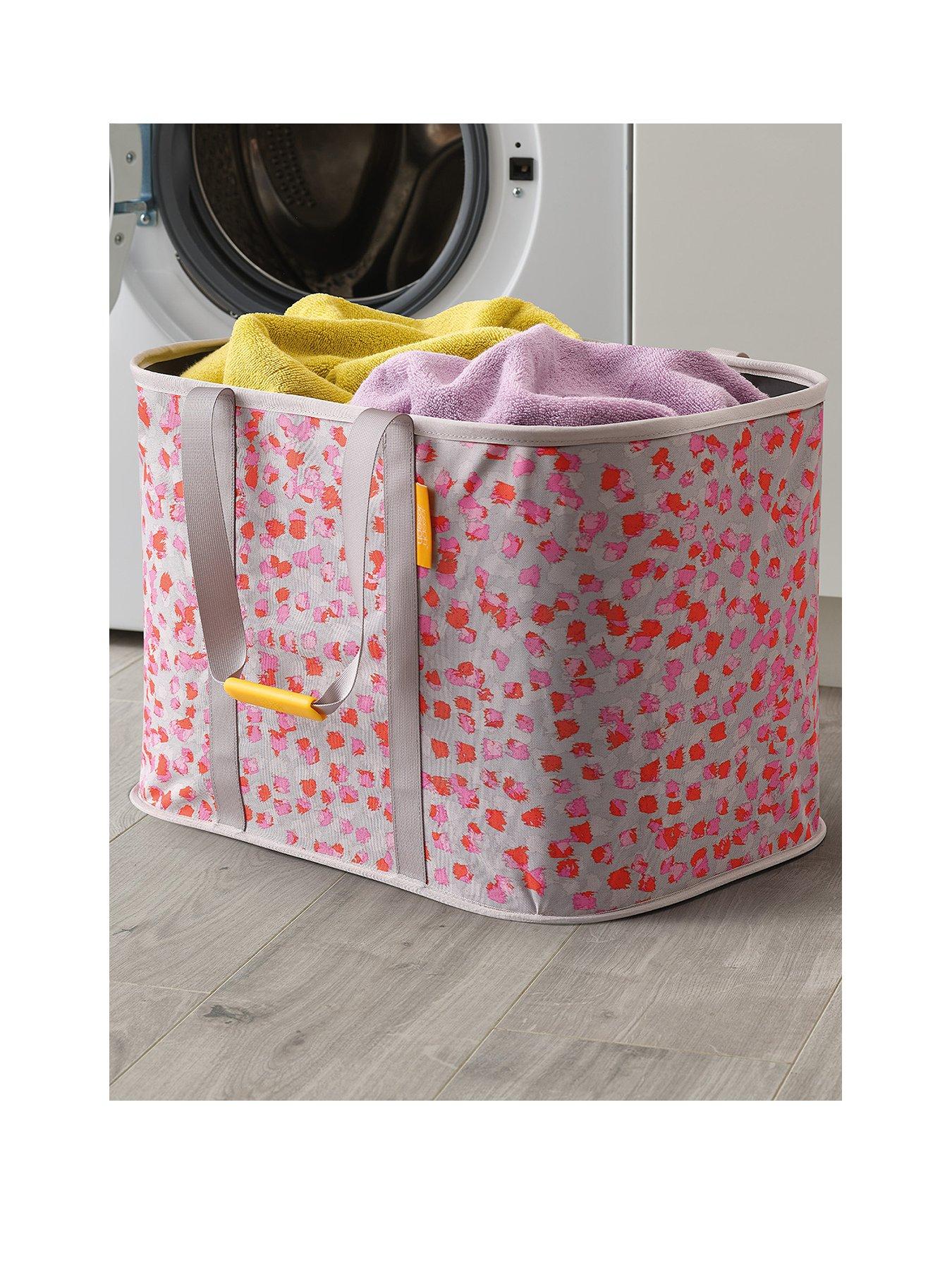 Product photograph of Joseph Joseph Hold-all Max Laundry Basket - Grey Blossom from very.co.uk