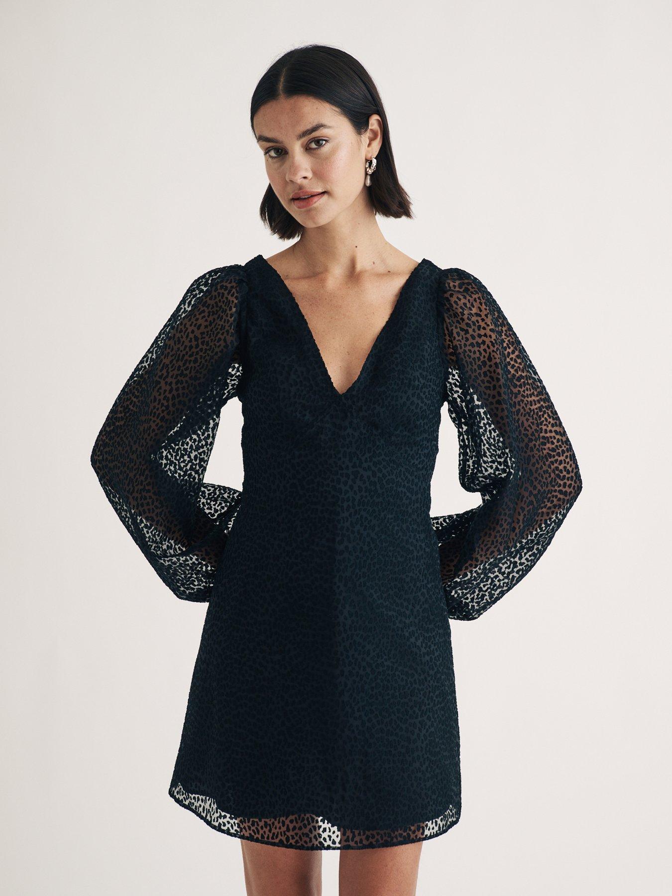 undefined Zendaya Mini Dress - Black