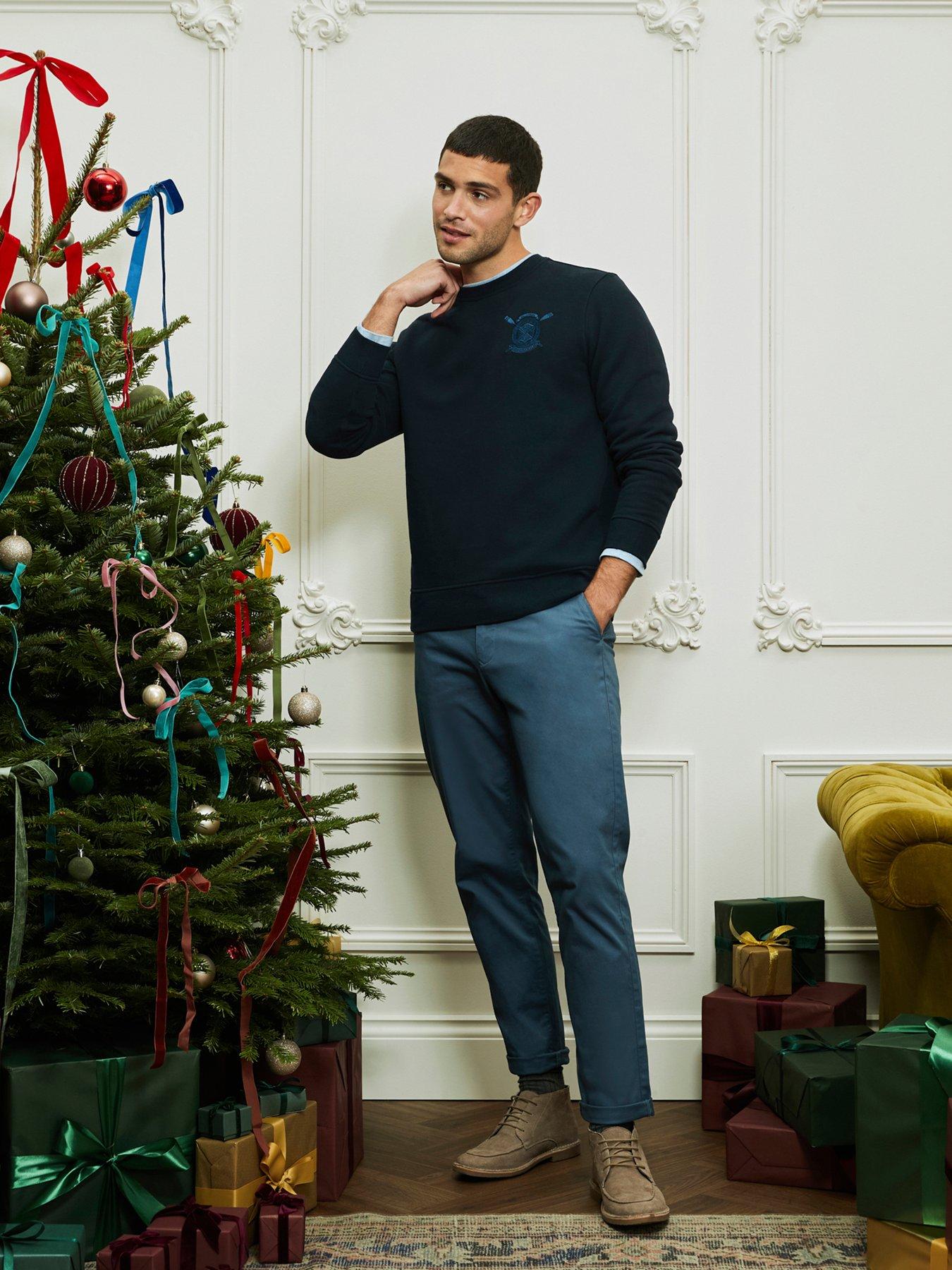 undefined Straight Fit Heritage Chinos- Blue