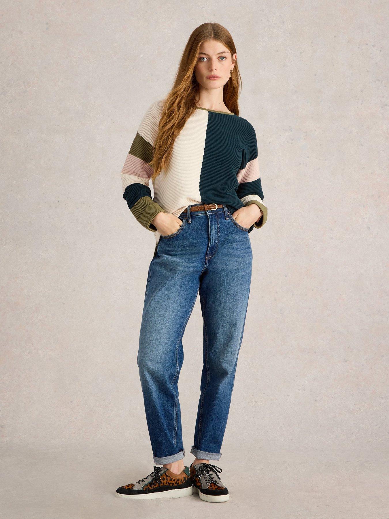 undefined Jana Colourblock Jumper - Beige