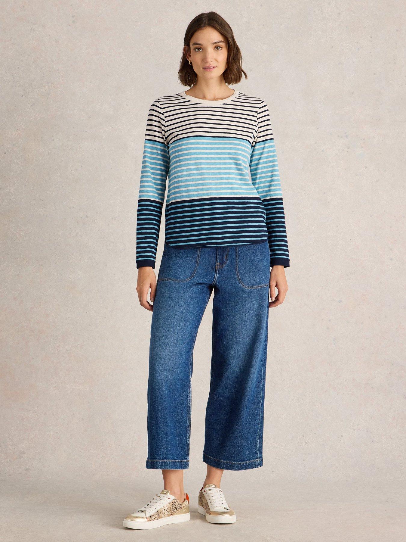 undefined Clara Long Sleeve T-Shirt - Blue
