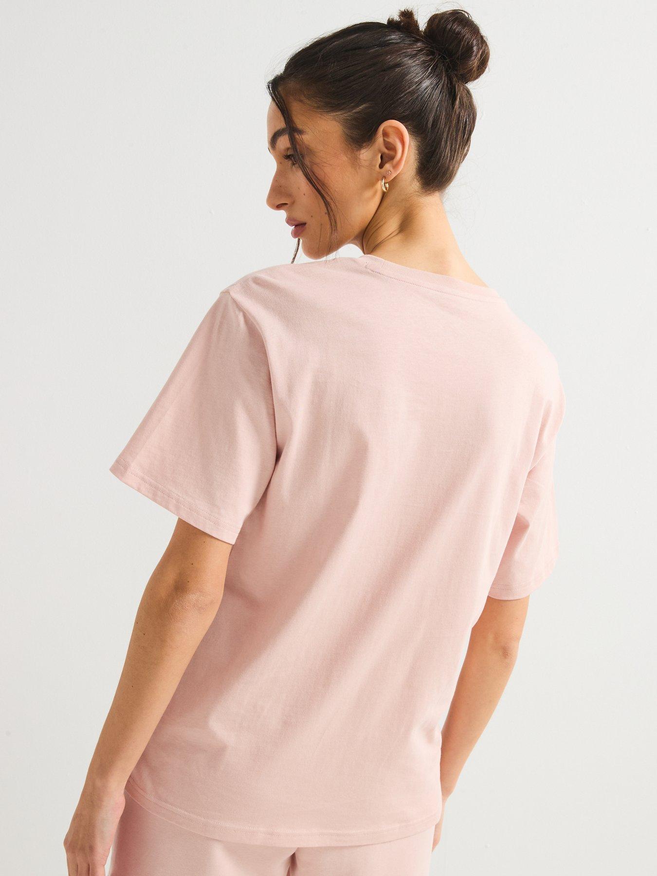 Image 2 of 6 of Puma Womens Essentials Logo Relaxed Tee - Pink