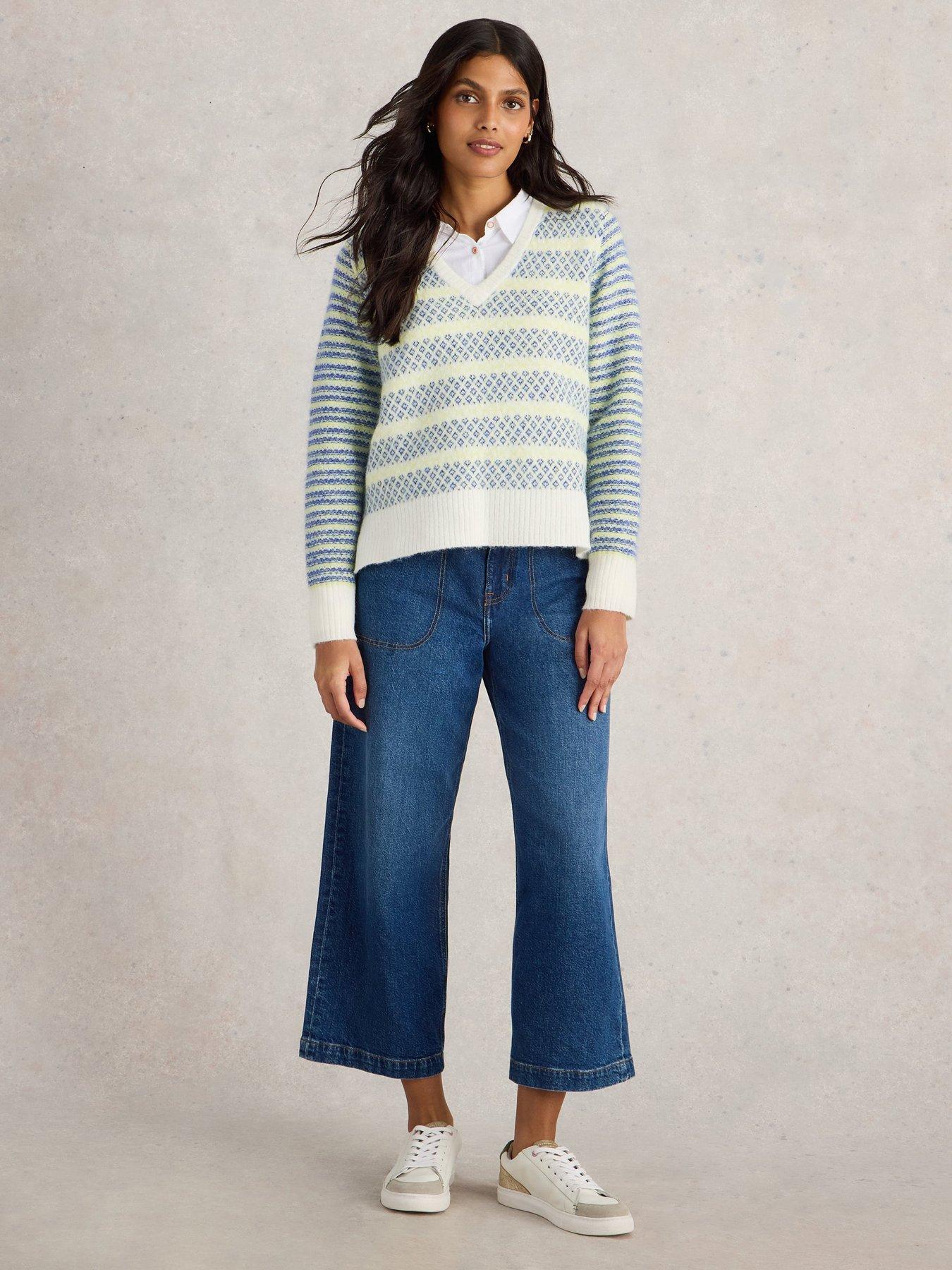 undefined Sammy Stripe Jumper - Blue
