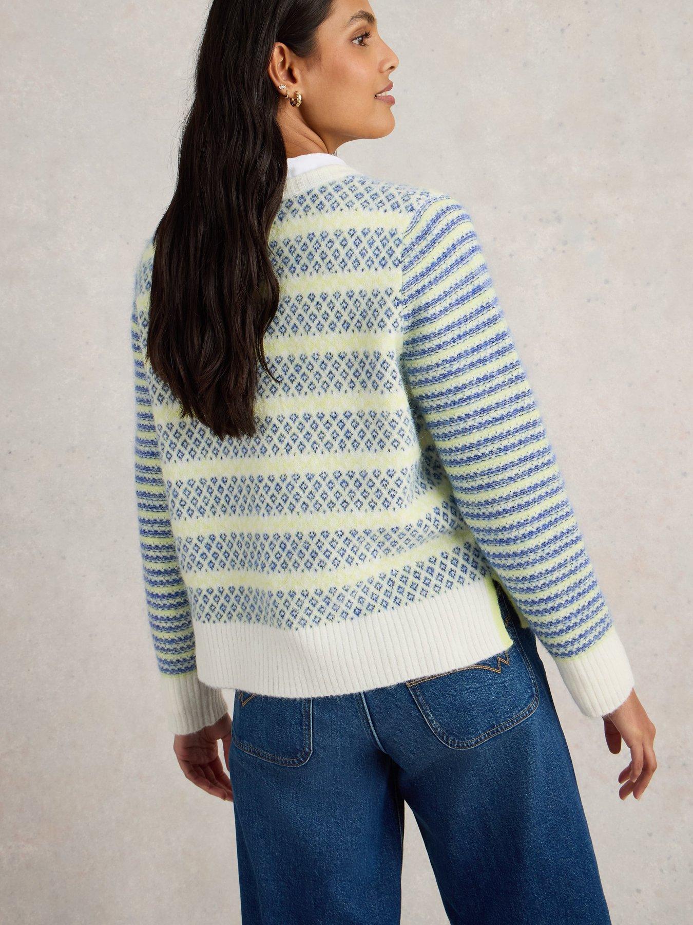 Image 2 of 6 of White Stuff Sammy Stripe Jumper - Blue