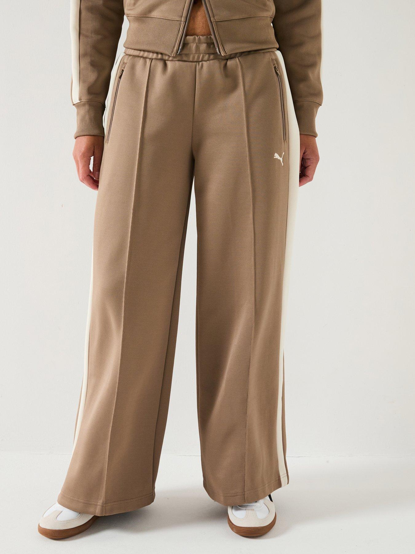 undefined Womens T7 Low Rise Relaxed Track Pants Op - Totally Taupe
