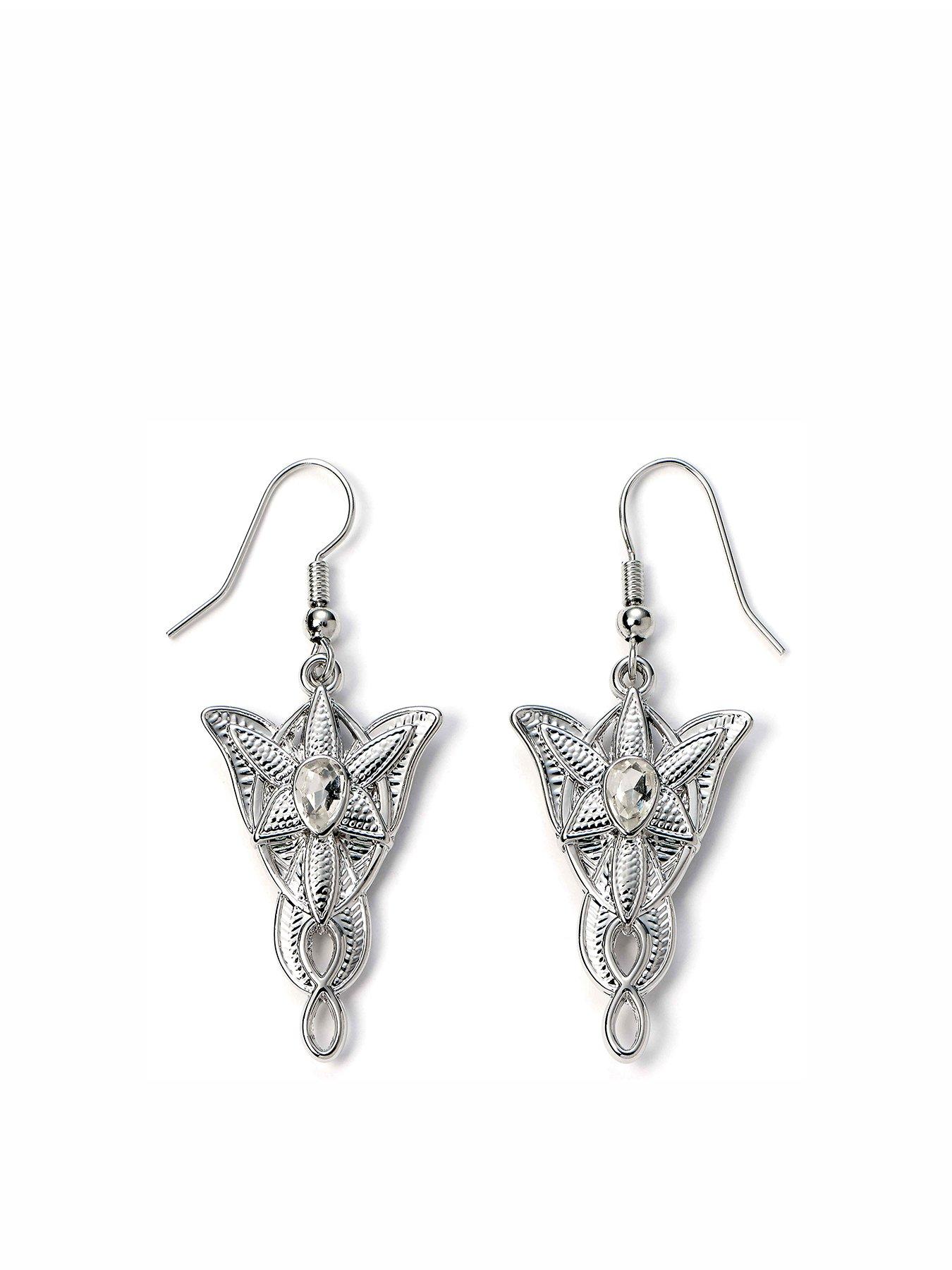 Product photograph of Lord Of The Rings The Lord Of The Rings Evenstar Drop Earrings from very.co.uk