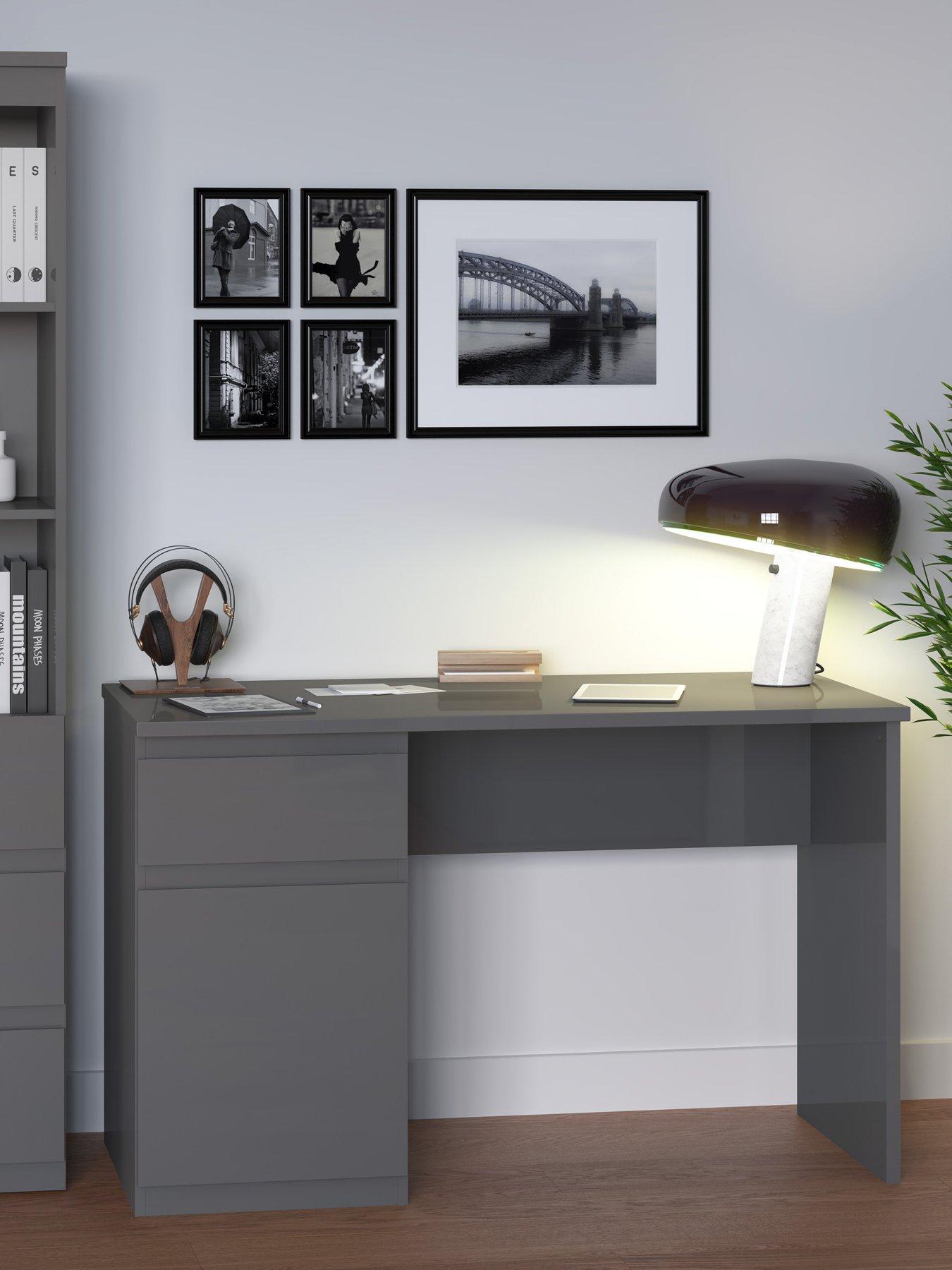 undefined Layton Gloss Desk - Grey - FSC® Certified