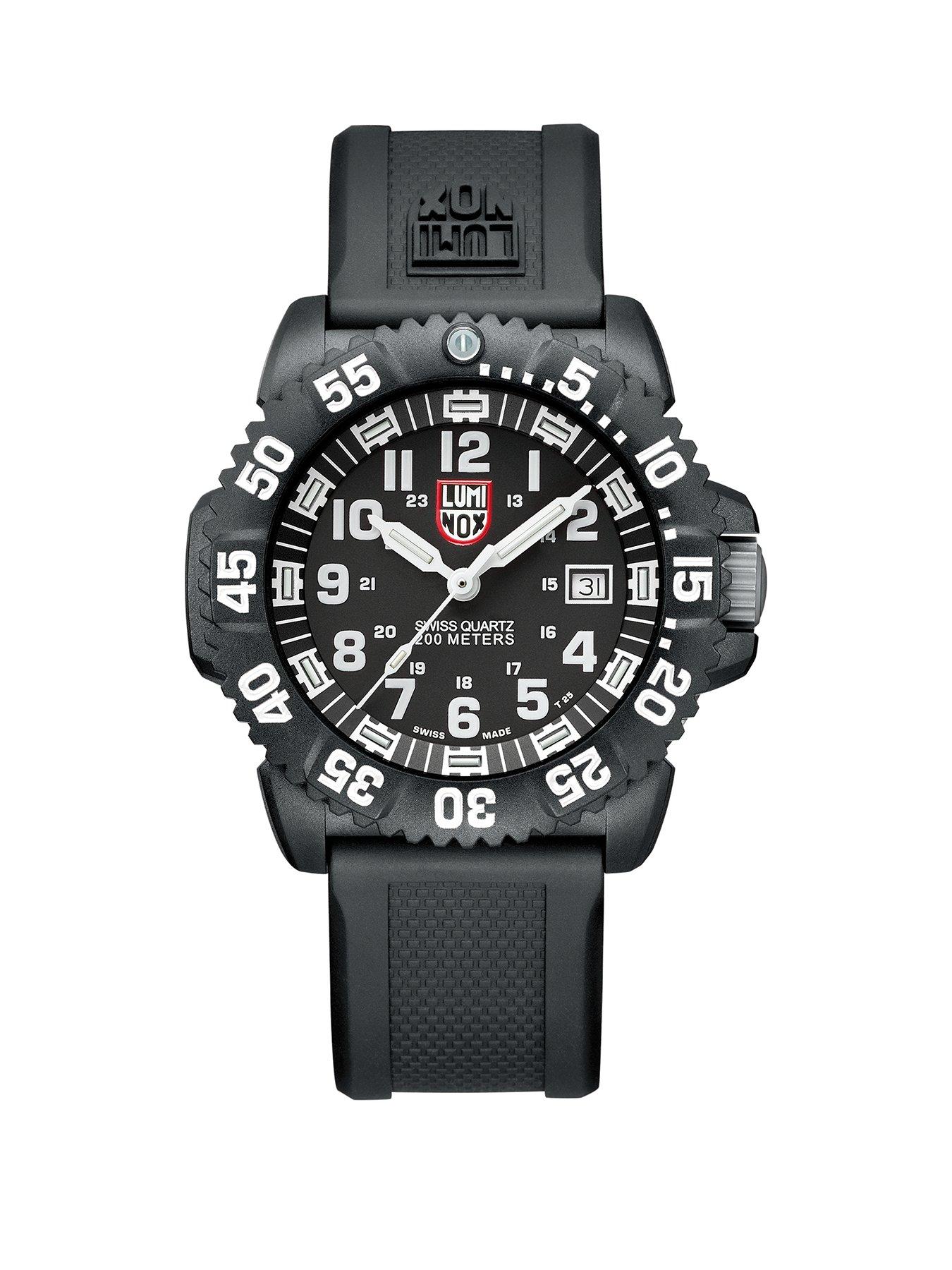 Product photograph of Luminox Original Navy Seal 44mm Dive Watch from very.co.uk