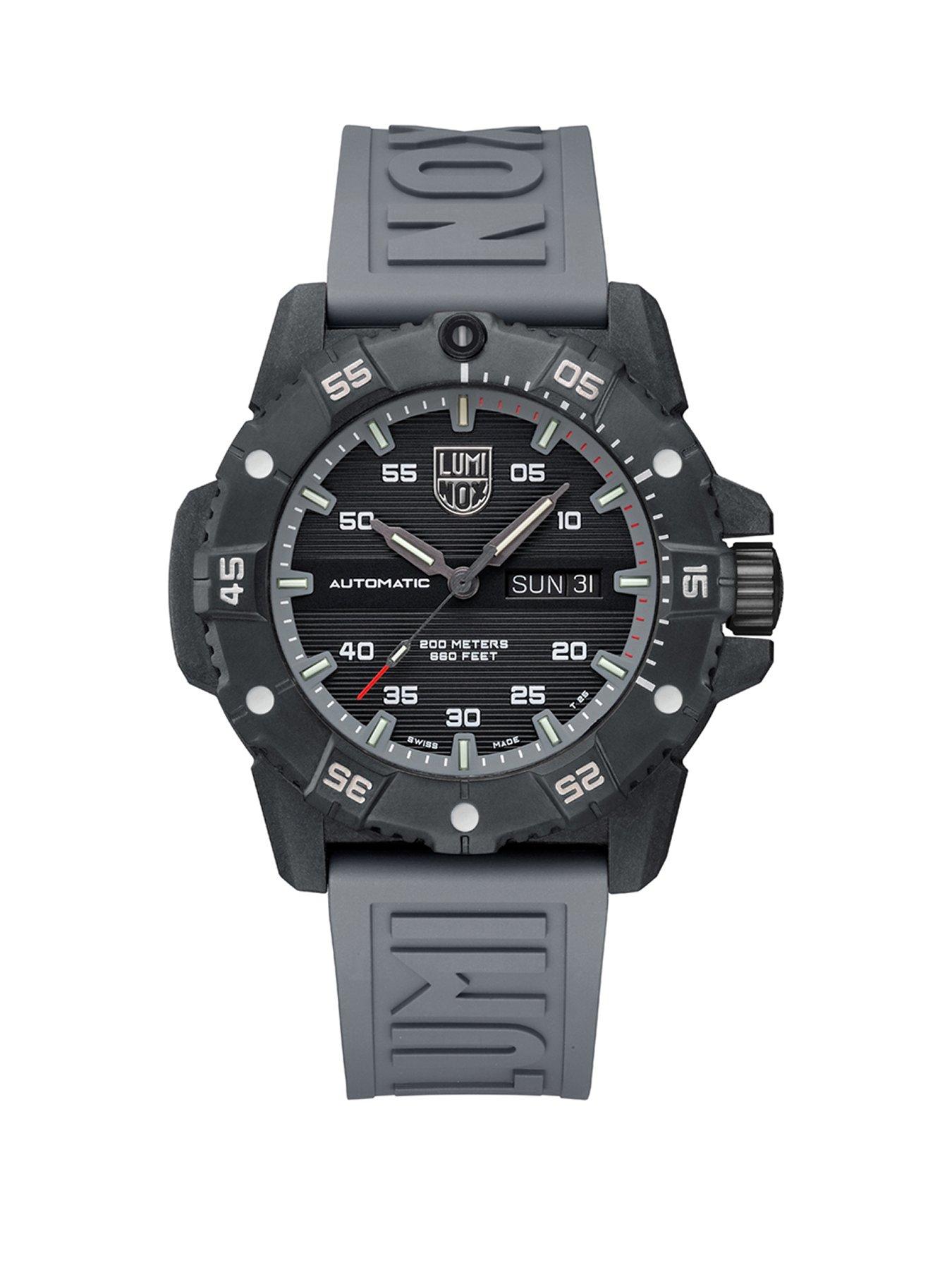 Product photograph of Luminox Master Carbon Seal Automatic 45 Mm Military Dive Watch from very.co.uk