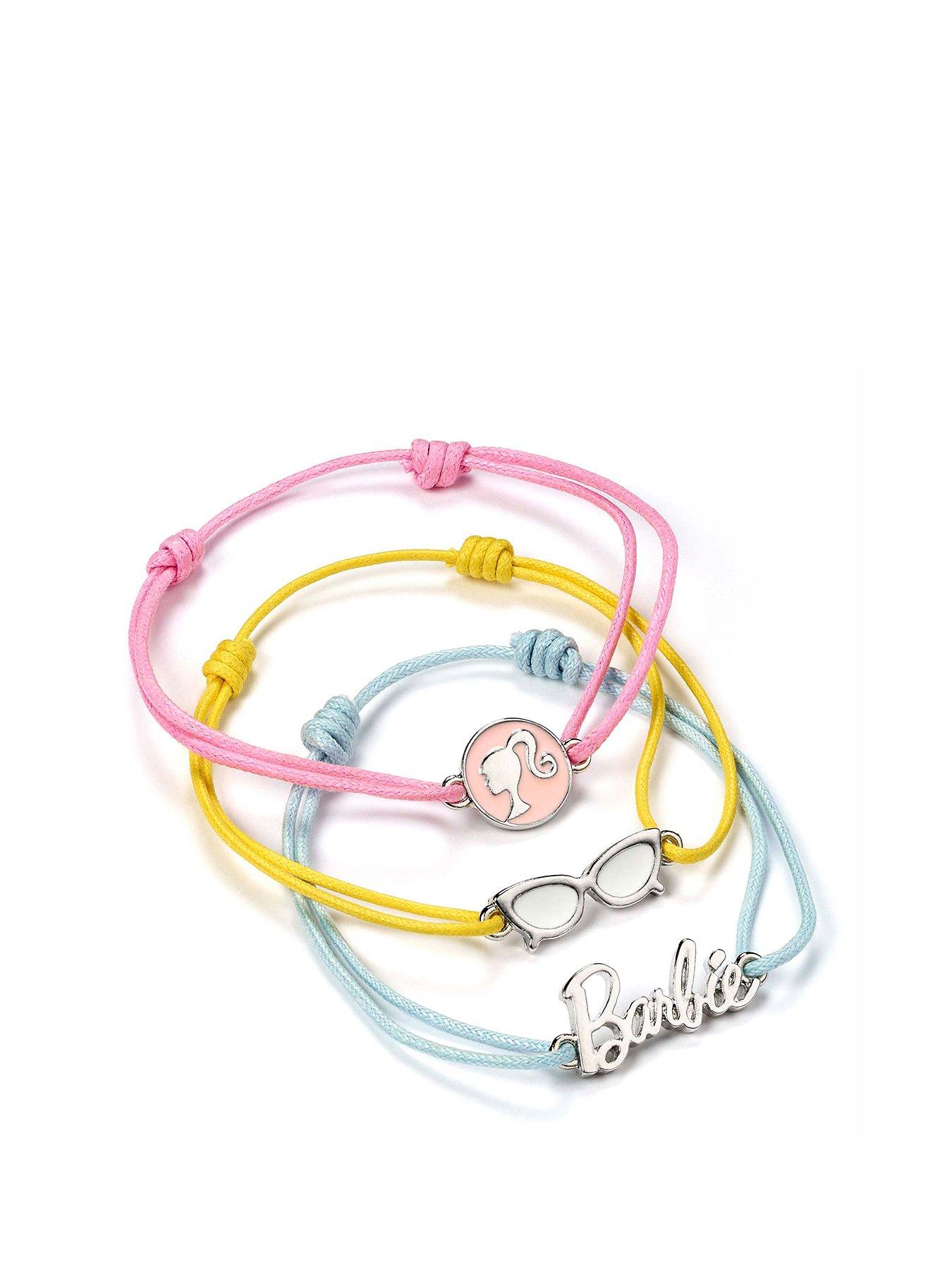 Product photograph of Barbie Set Of Three Friendship Bracelets from very.co.uk