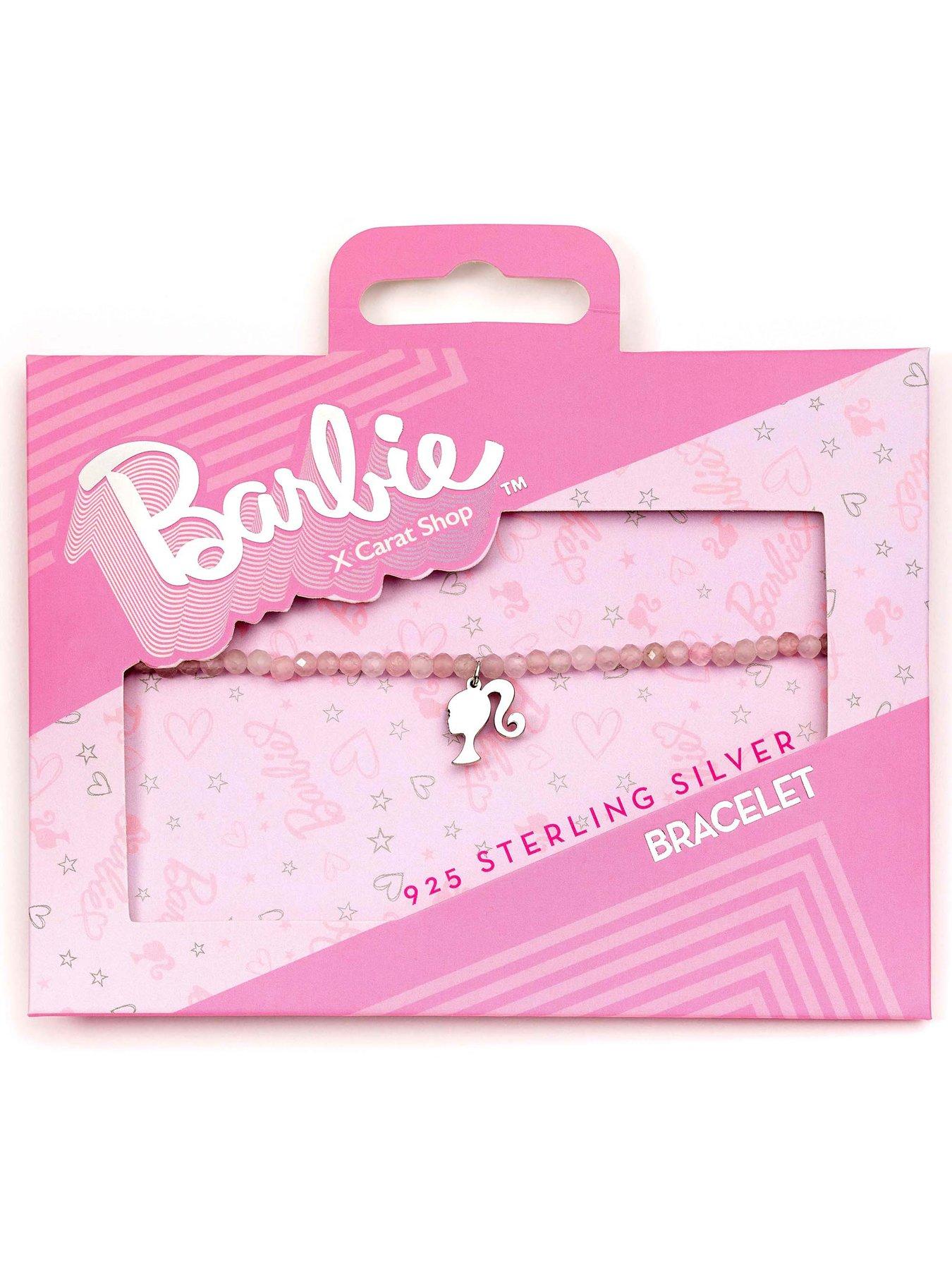 Image 2 of 2 of Barbie Sterling Silver Silhouette Rose Quartz Bracelet
