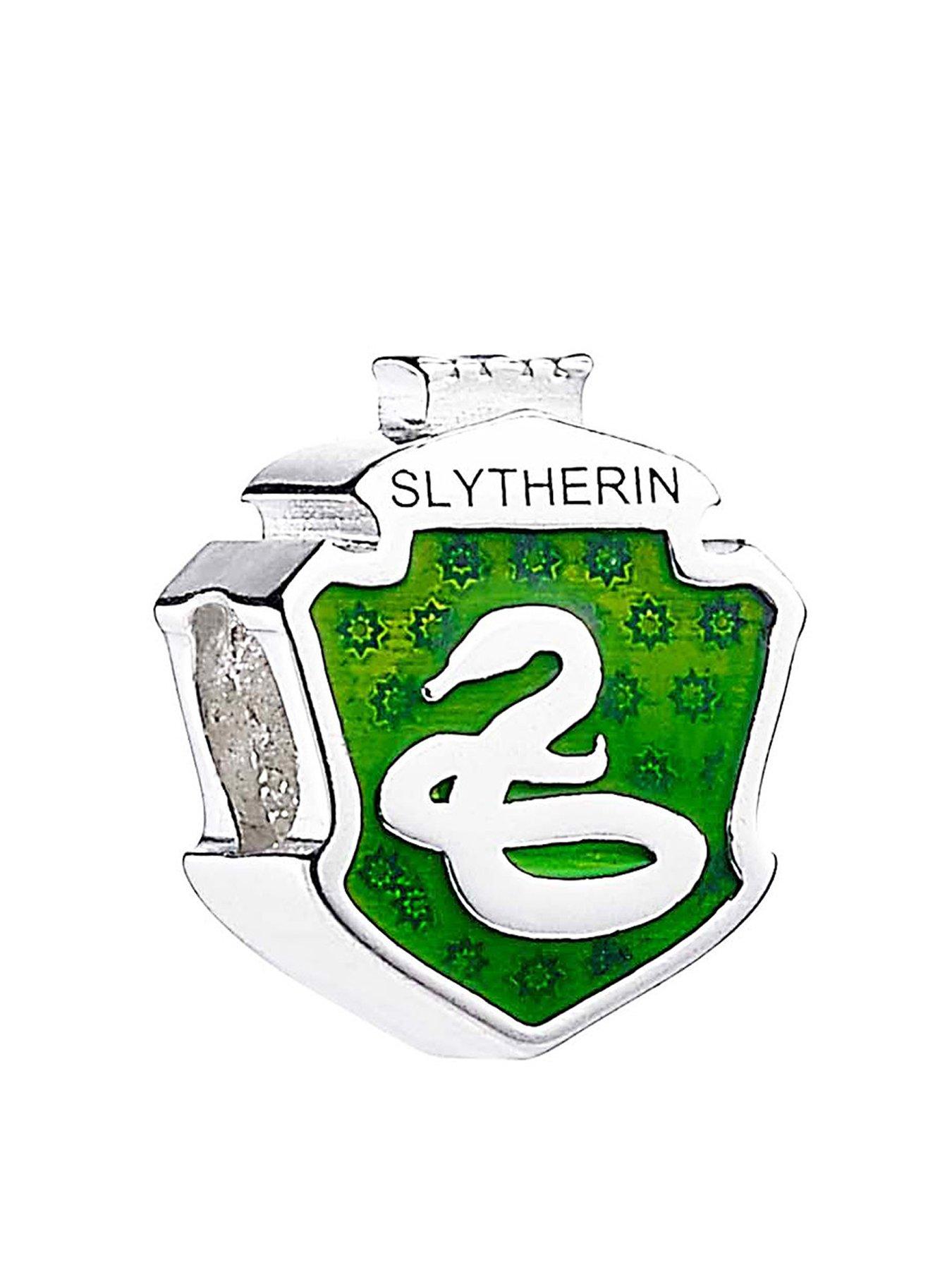 Harry Potter Sterling Silver Slytherin Spacer Bead Silver