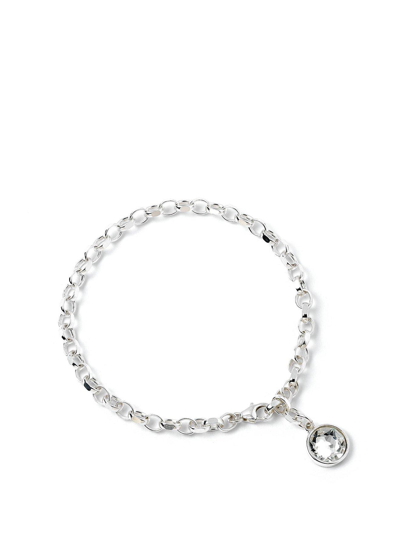 undefined Sterling Silver Charm Bracelet for Clip Charms